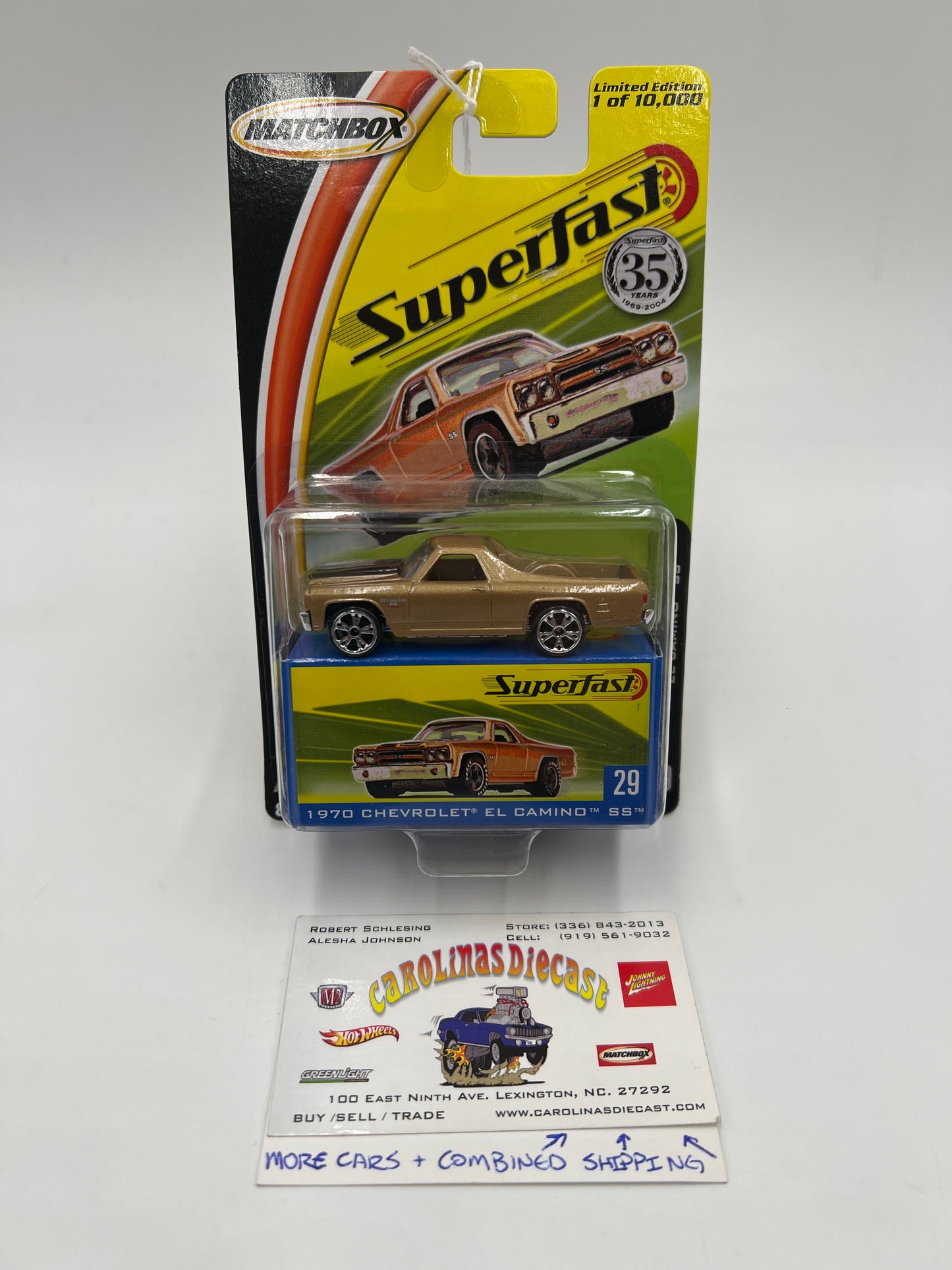 Matchbox Superfast #29 1970 Chevrolet El Camino SS Gold 173i