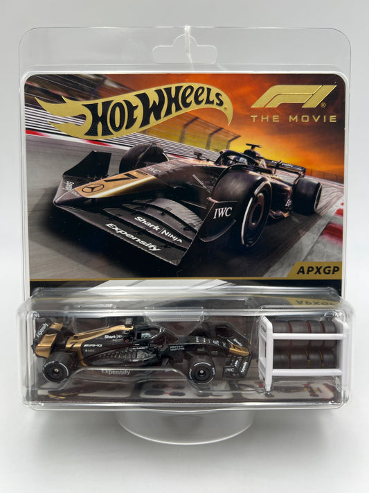 2026 Hot Wheels RLC Exclusive Formula 1 The Movie APXGP Black/Gold W/Protector