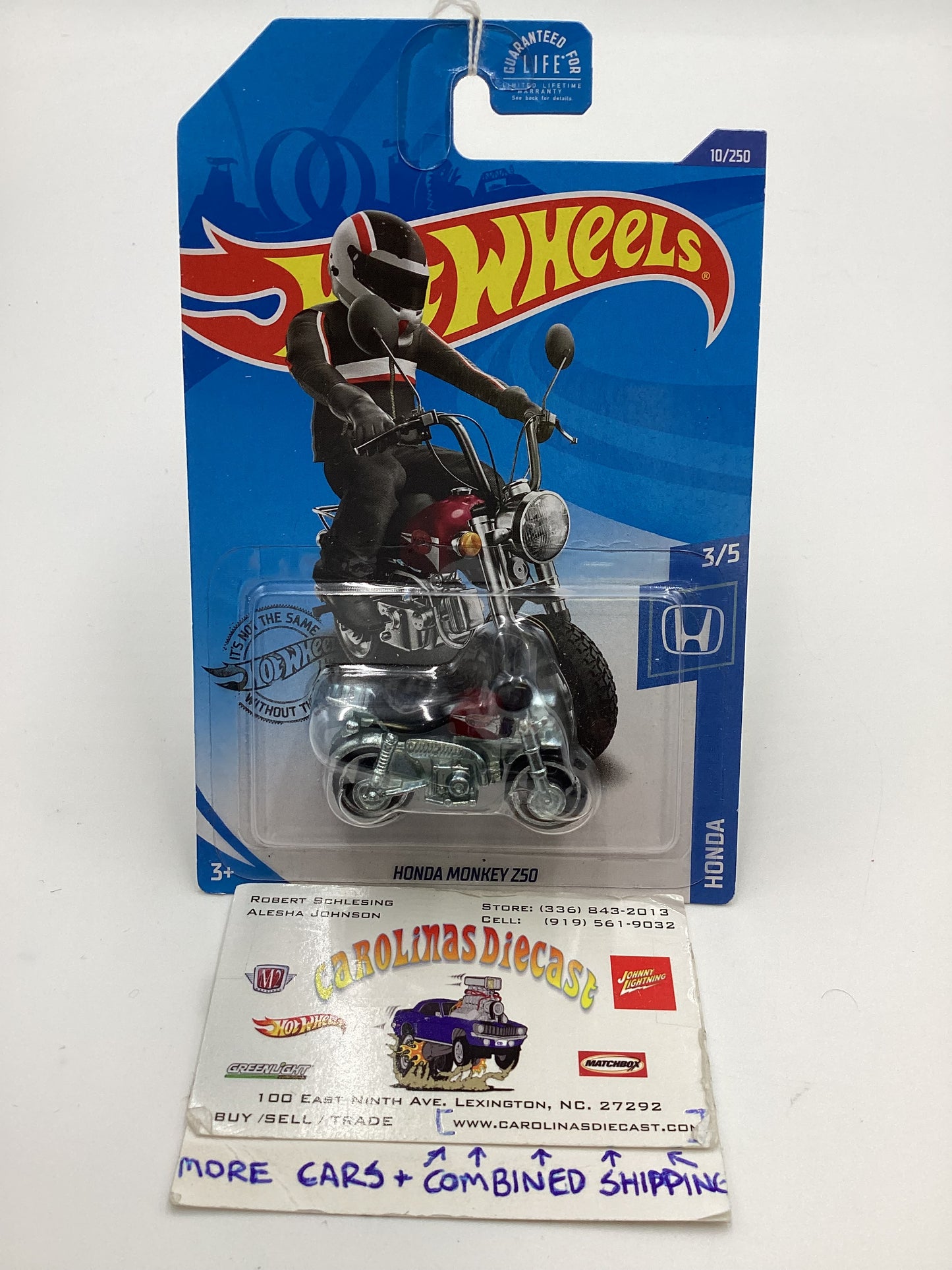 2020 Hot Wheels #10 Honda Monkey Z50 Red 80A