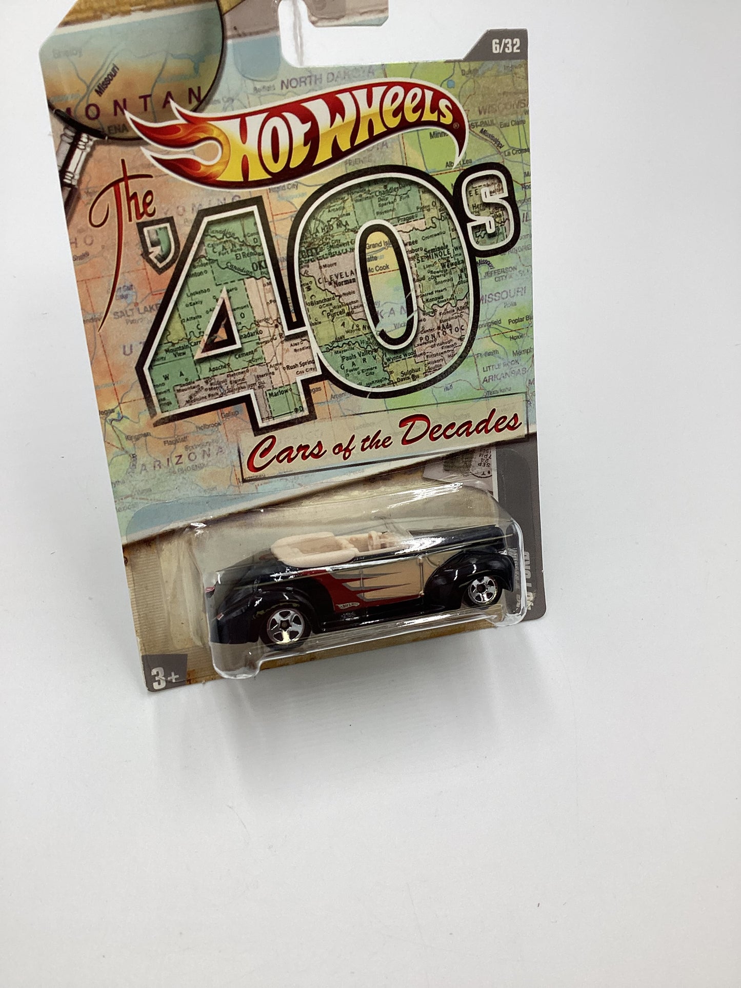 2011 Hot Wheels Cars of the Decades The 40s #6 40 Ford Black 157G