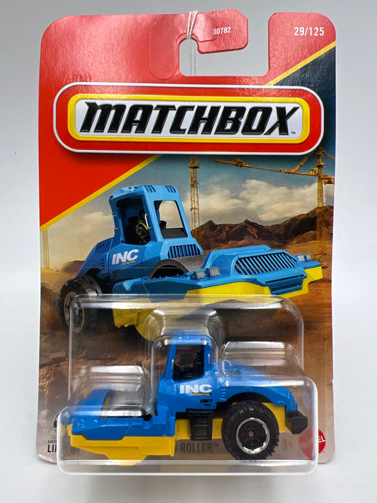 2026 Matchbox #29 INC Road Roller Blue 205G