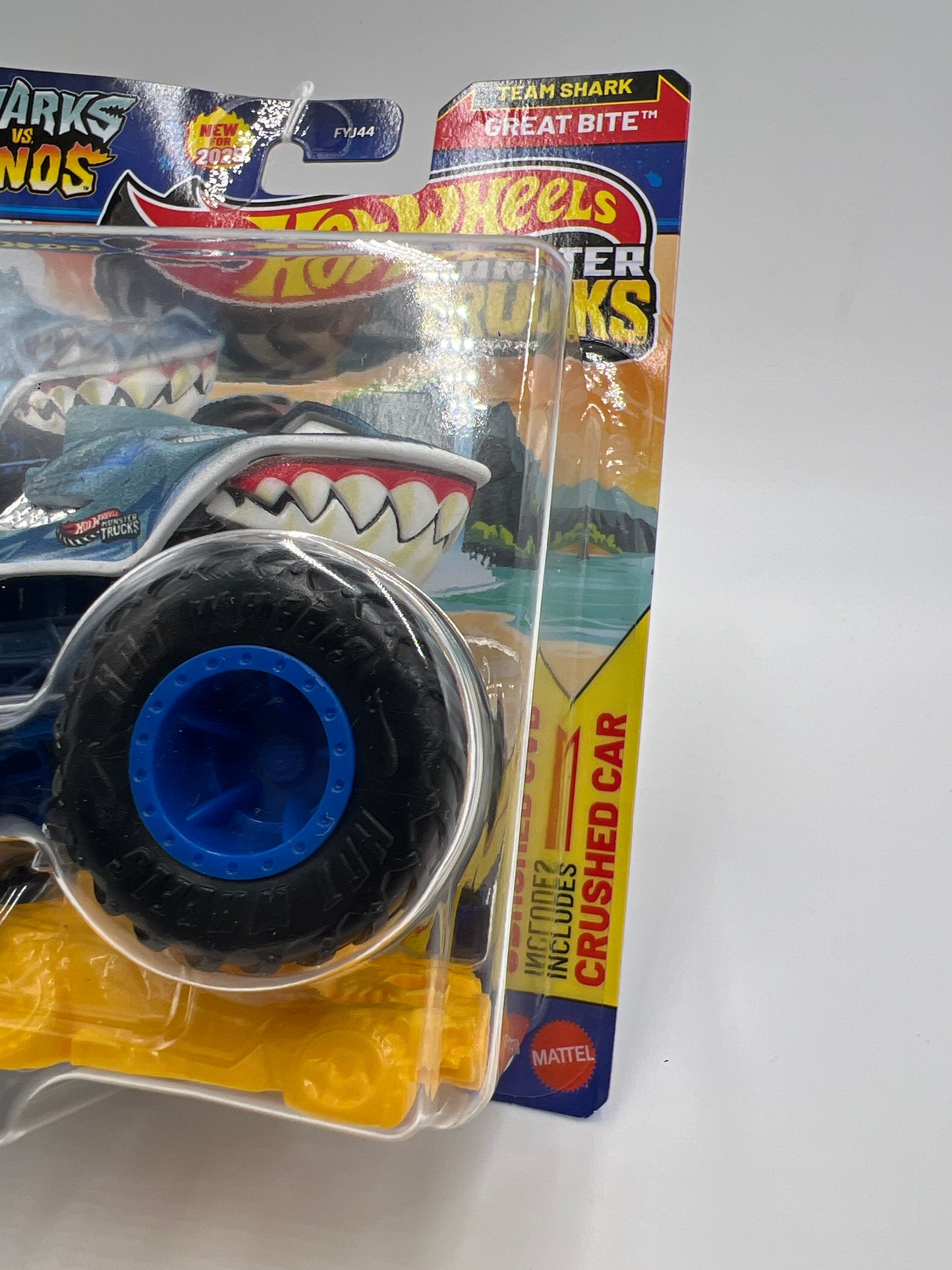 2025 Hot Wheels Monster Trucks Sharks Vs Dinos #3 Great Bite 127G