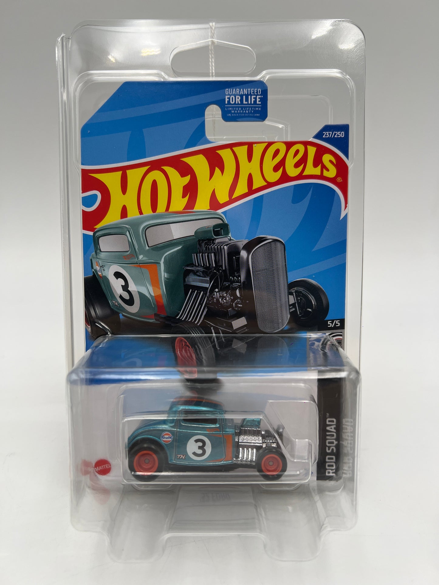 2022 Hot Wheels Super Treasure Hunt #237 32 Ford Gulf Blue W/Protector