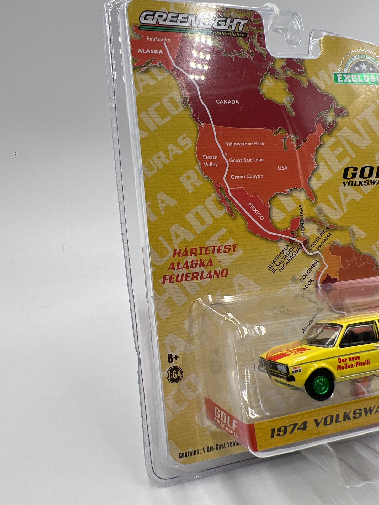 Greenlight Hobby Exclusive CHASE 1974 Volkswagen Golf MK1 Yellow