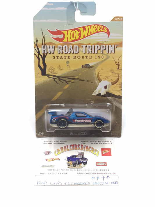 Hot Wheels Road Trippin Acura NSX #32 (Bad Card) Y4