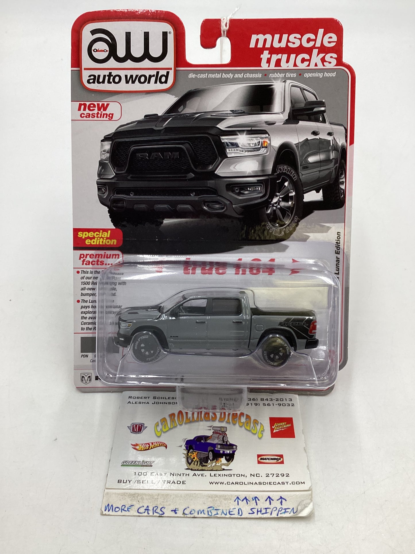 2024 Auto world Muscle Trucks 2023 Ram 1500 Rebel Lunar Edition Gray 182H