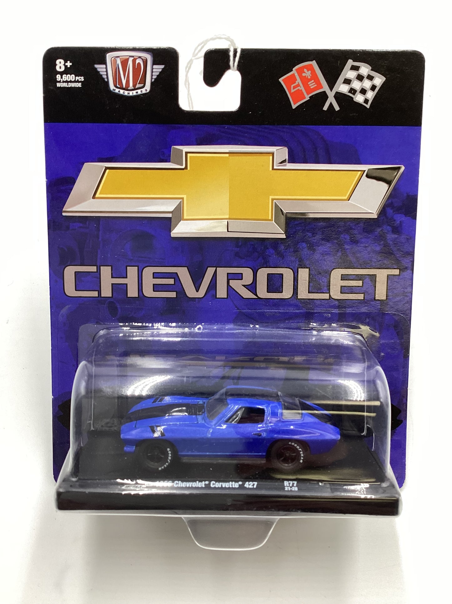 M2 Machines Auto Driver 1966 Chevrolet Corvette 427 Blue R77 191C