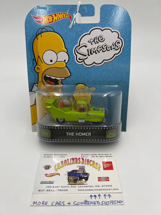 Hot Wheels Retro Entertainment The Simpsons The Homer Light Green