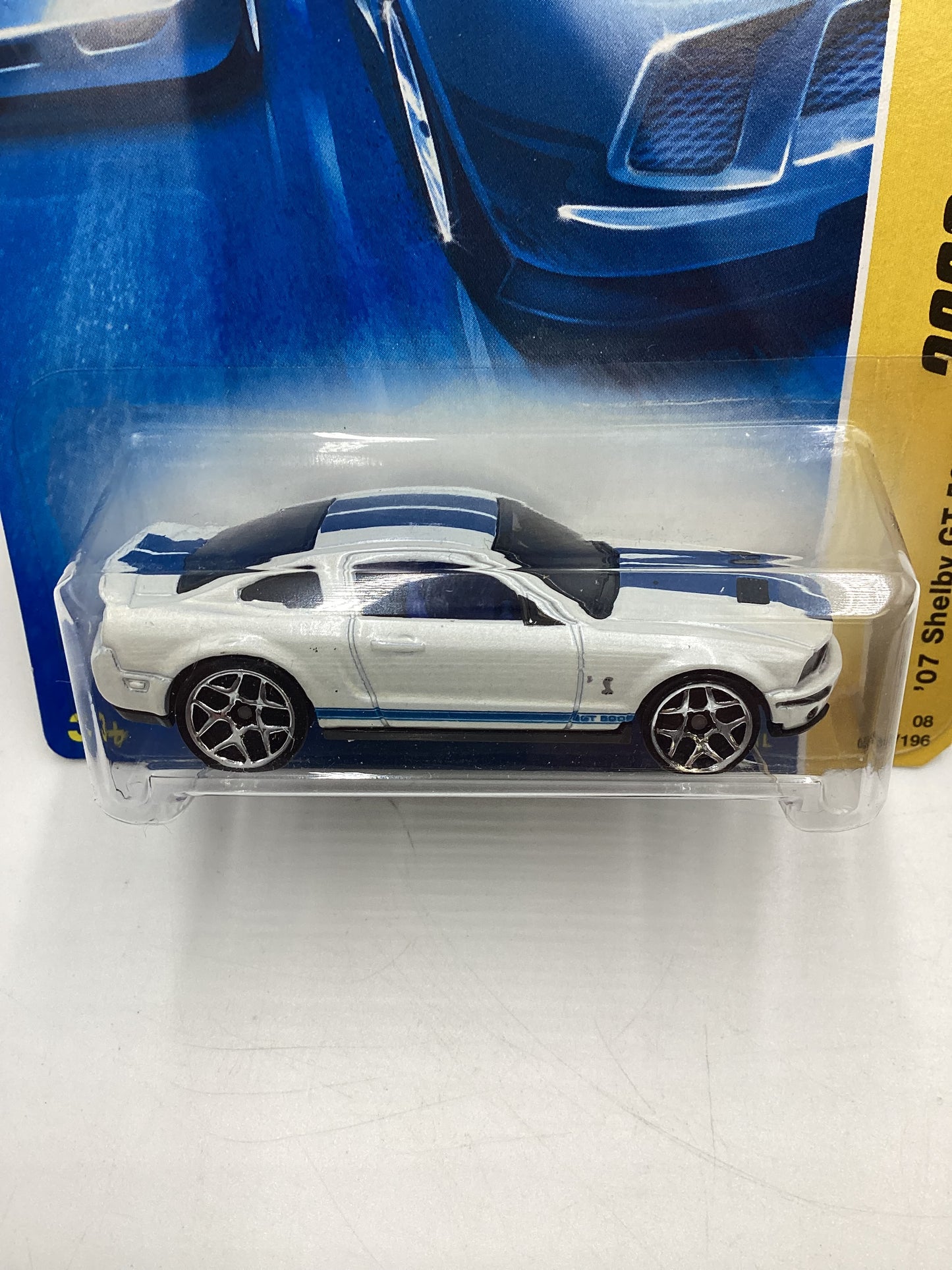 2008 Hot Wheels New Models #1 07 Shelby GT-500 White 24G