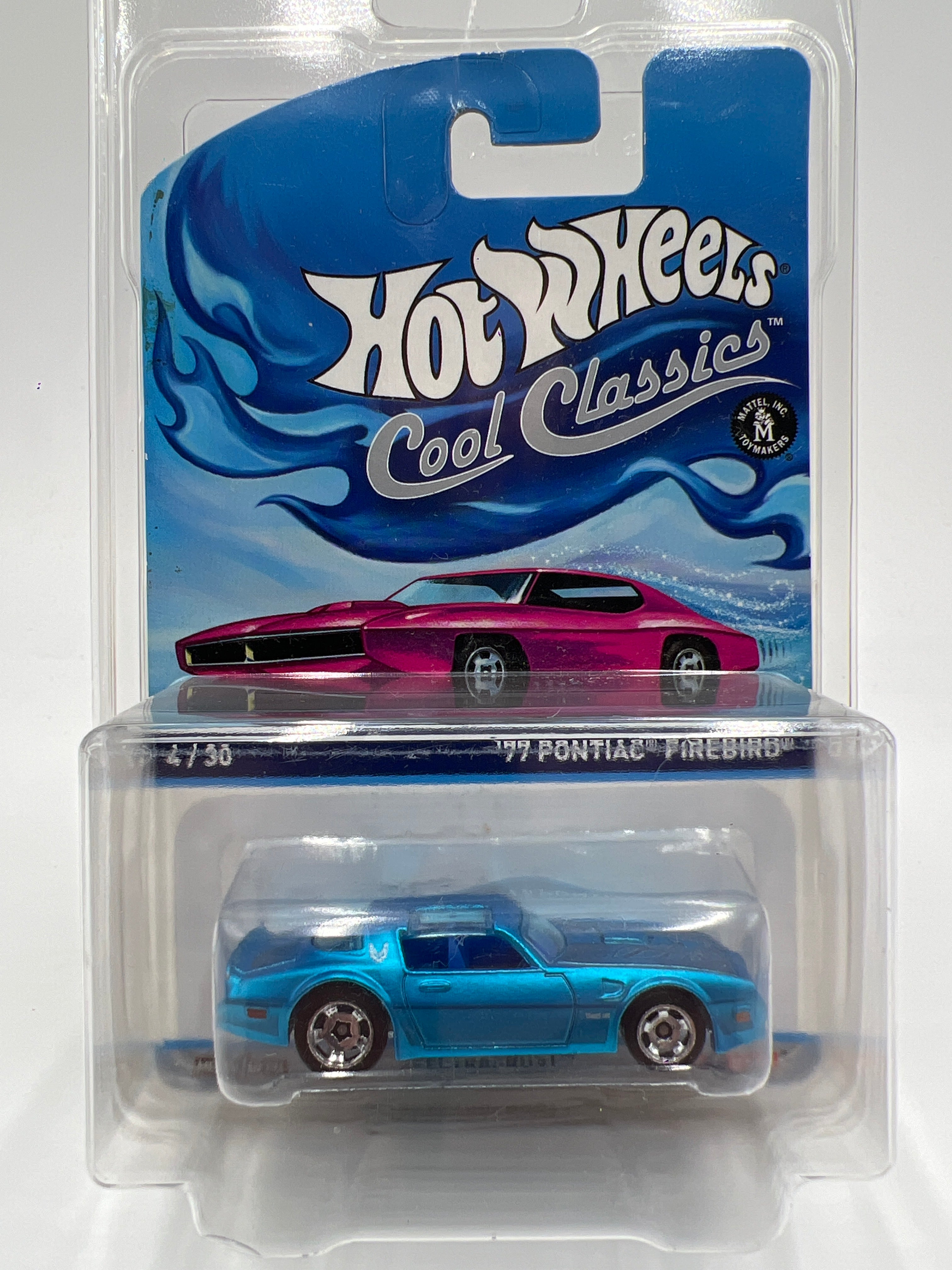 Hot Wheels Cool Classics #4 77 Pontiac Firebird Spectrafrost Blue