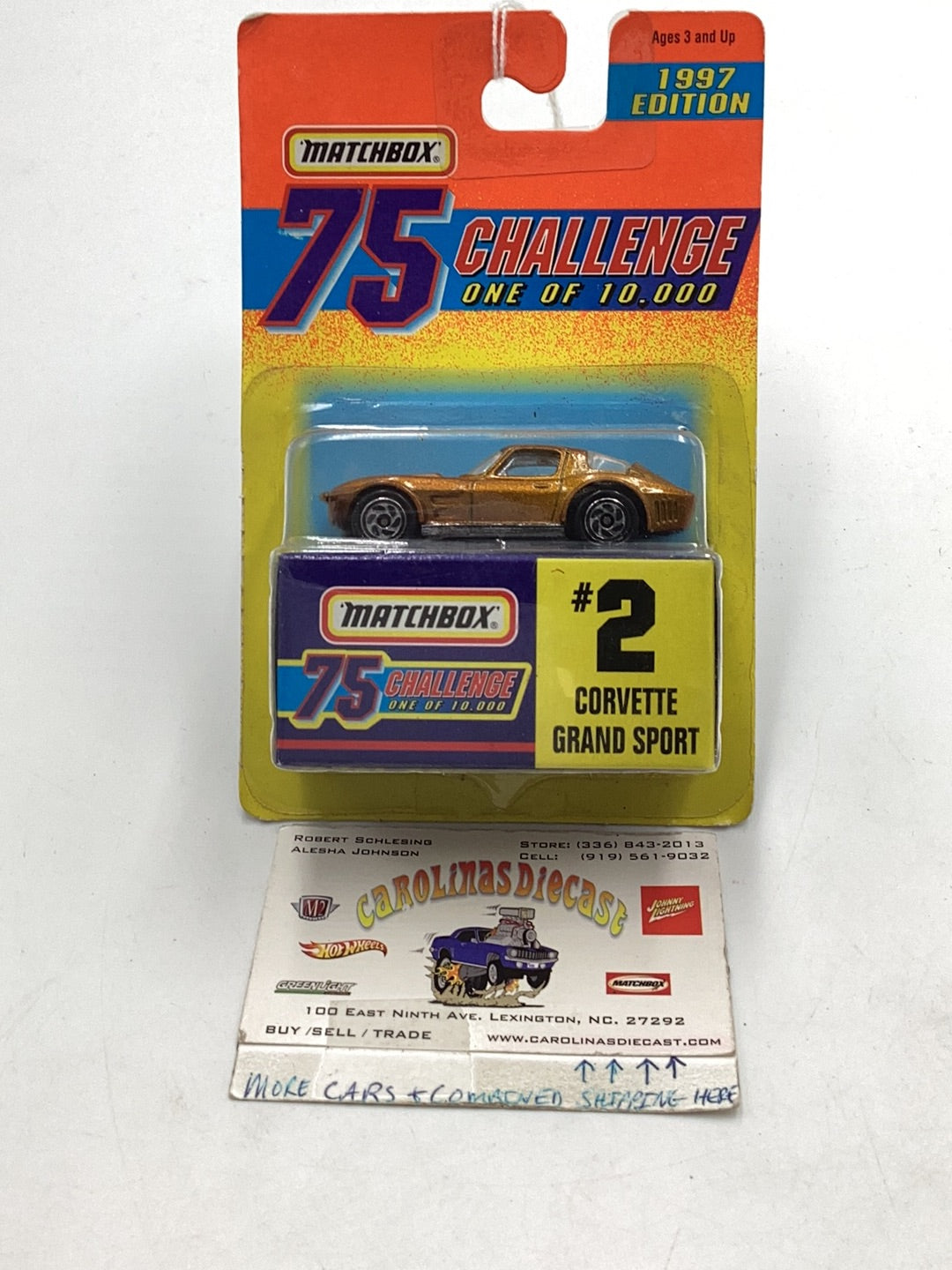 Matchbox 75 Challenge #2 Corvette Grand Sport 163l