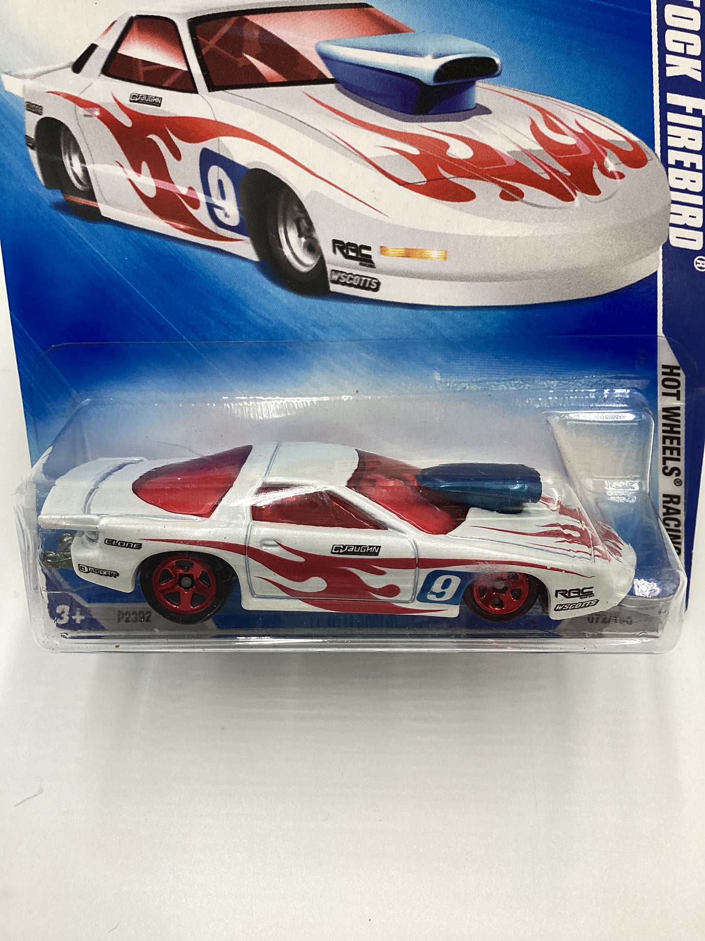 2009 Hot Wheels #072 Pro Stock Firebird White 41G