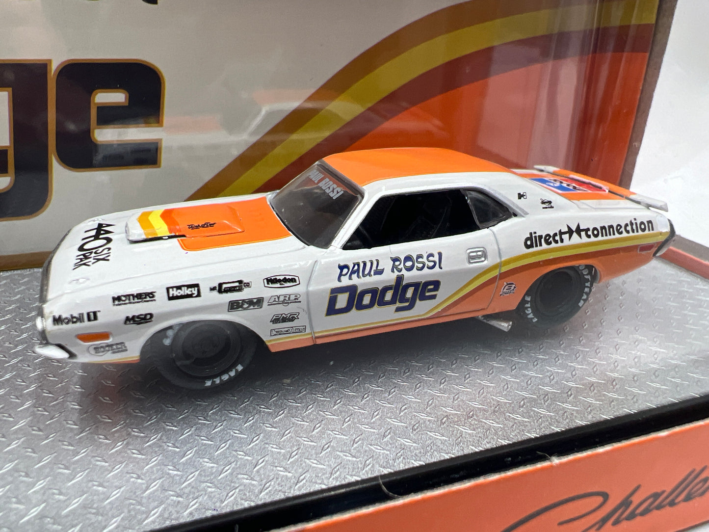 2025 M2 Machines Auto Haulers 1974 Dodge D300 Truck & 1970 Dodge Challenger T/A Paul Rossi S44