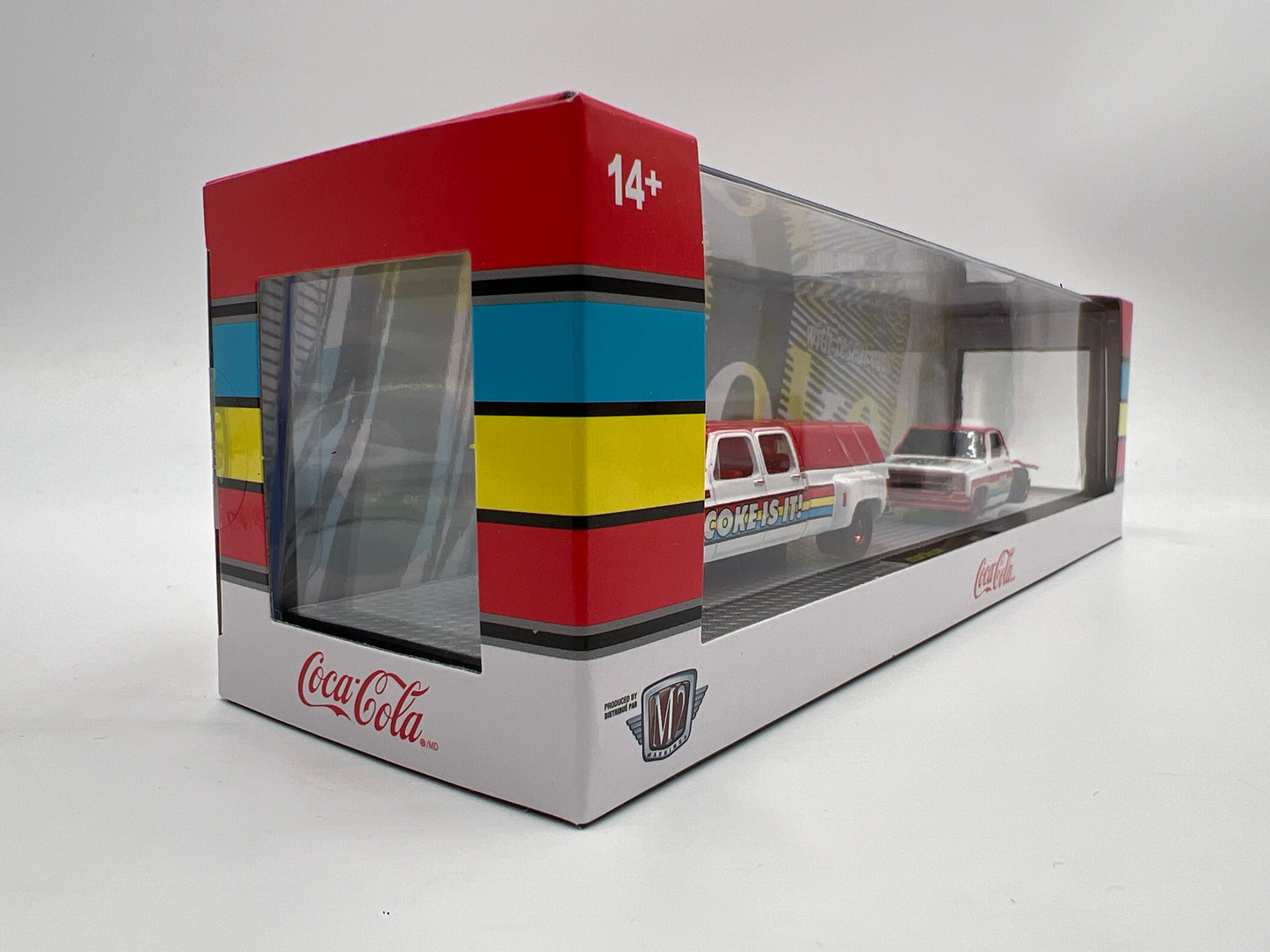 2025 M2 Machines Auto Haulers CHASE Coca Cola 1973 GMC Sierra 3500 & 1976 GMC Sierra Grande TW37