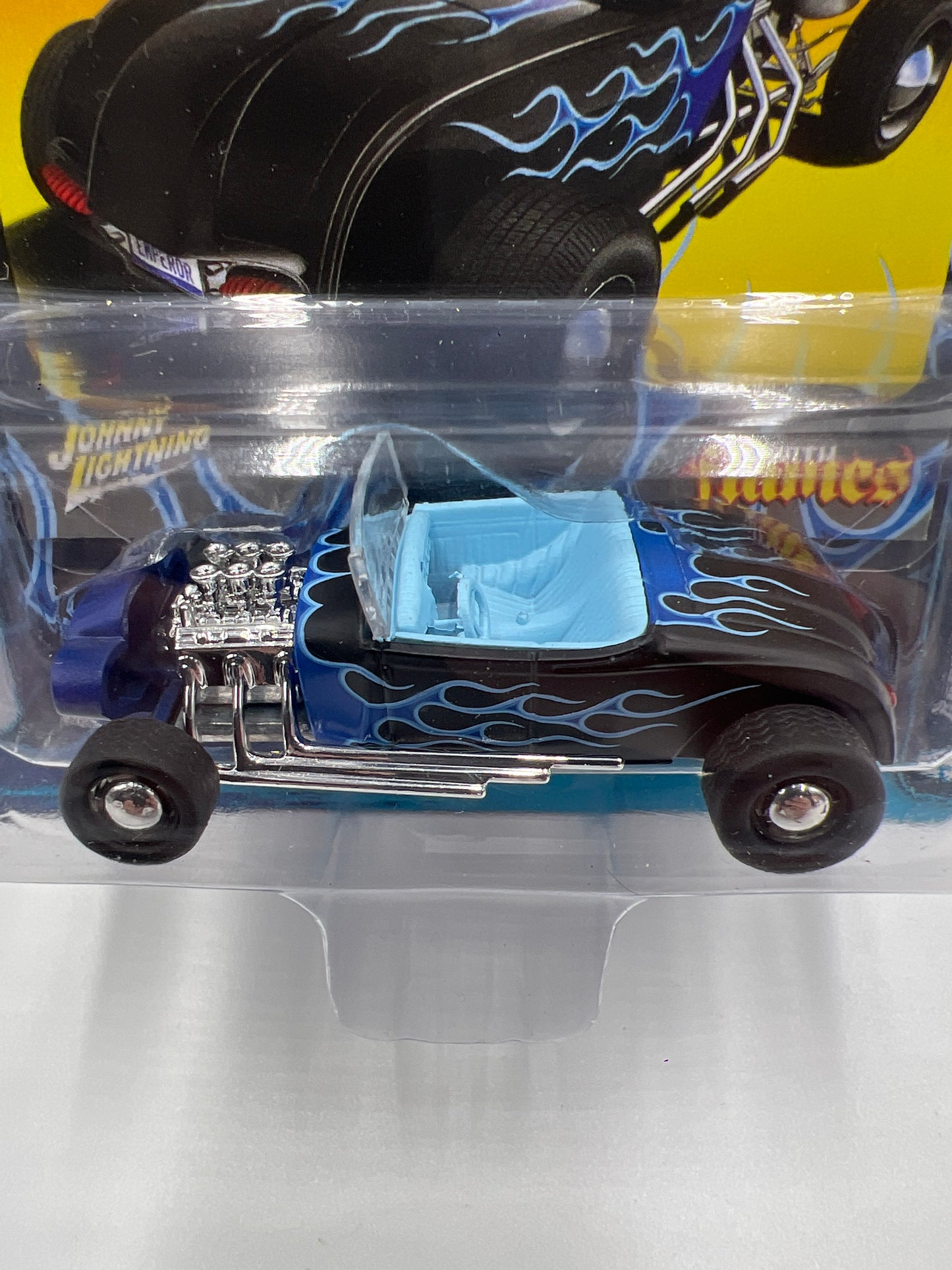Johnny Lightning Street Freaks Black With Flames Release 2 Version B George Barris Emperor Matte Black/Blue 230F
