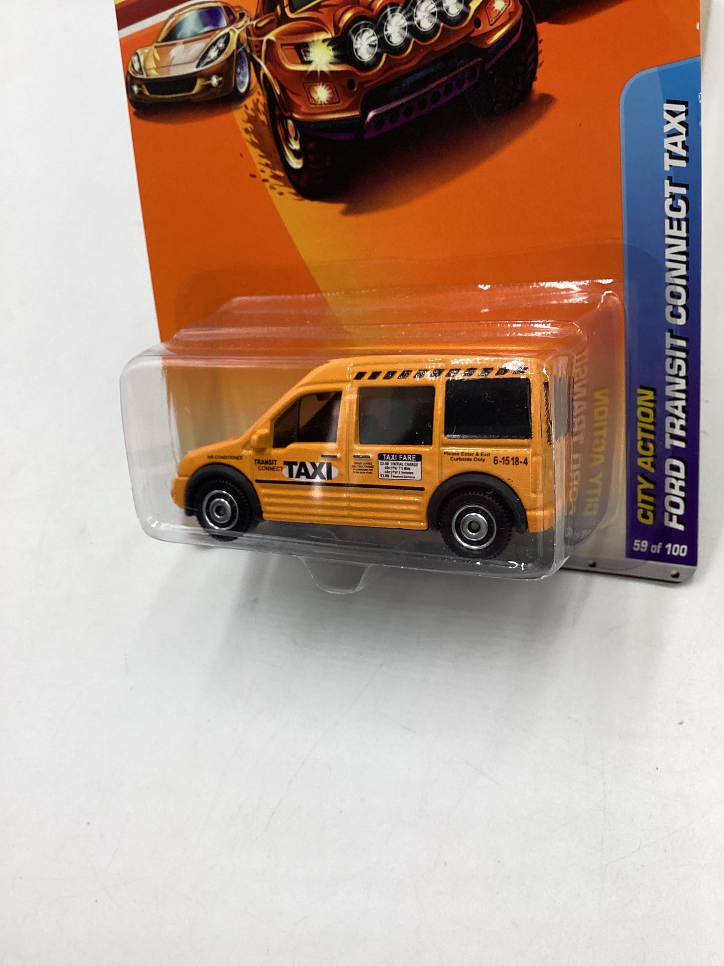 Matchbox #59 2010 City Action Ford Transit Connect Taxi 32G