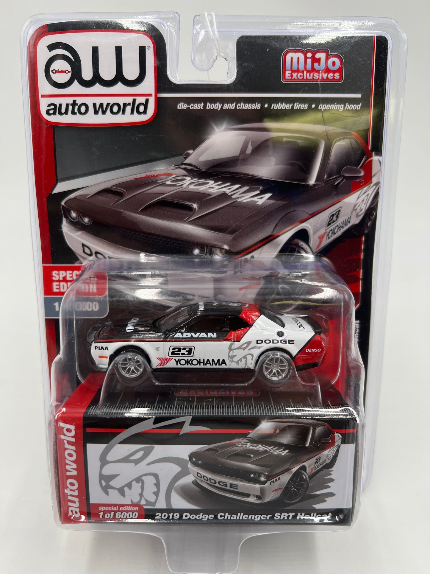 Auto World MiJo Exclusive Yokohama 2019 Dodge Challenger SRT Hellcat 1/6000 179F