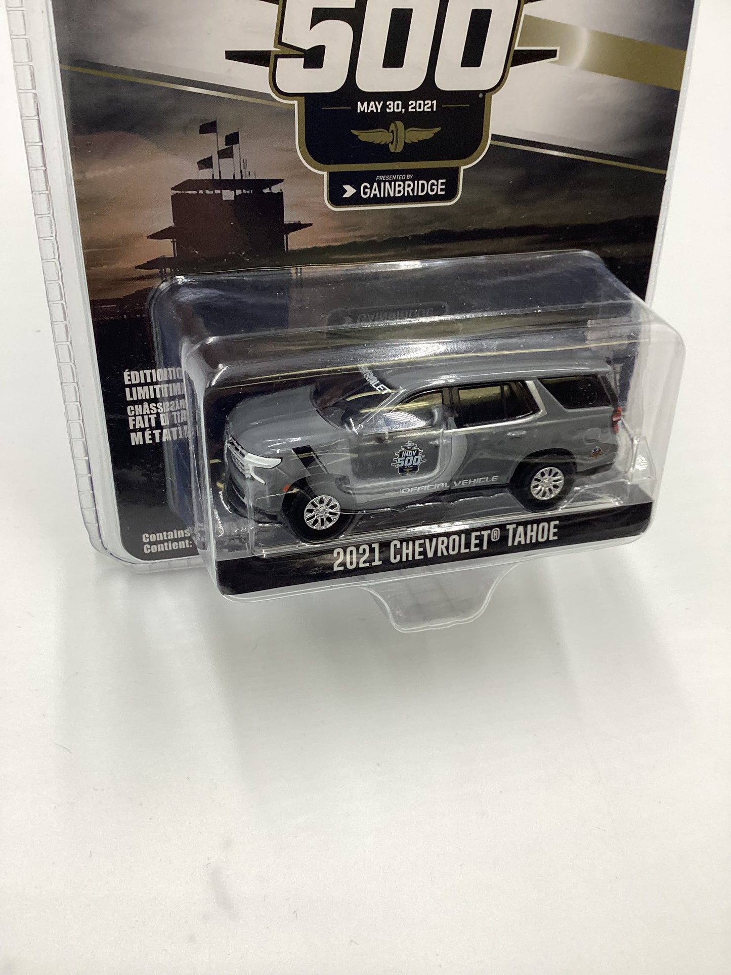 Greenlight Collectibles 105th Indy 500 2021 Chevrolet Tahoe Gray 180B