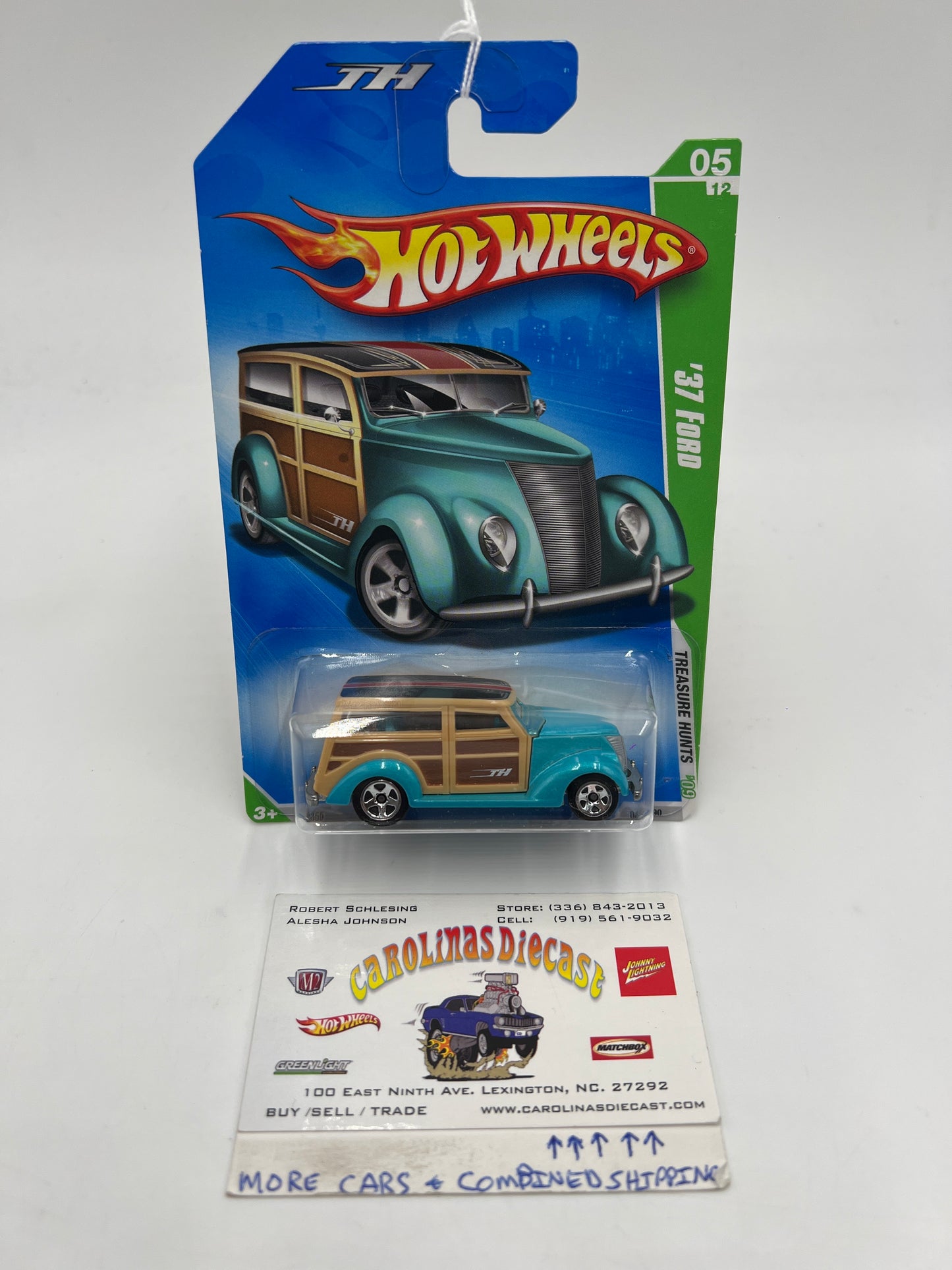 2009 Hot Wheels Treasure Hunts #47 37 Ford Light Blue/Tan 277A