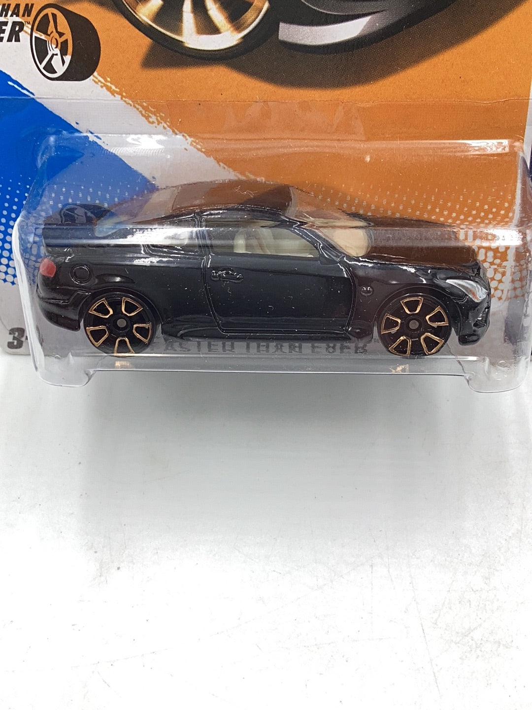 2012 Hot Wheels #94 Infiniti G37 Faster than ever FTE2s Black small crease with protector
