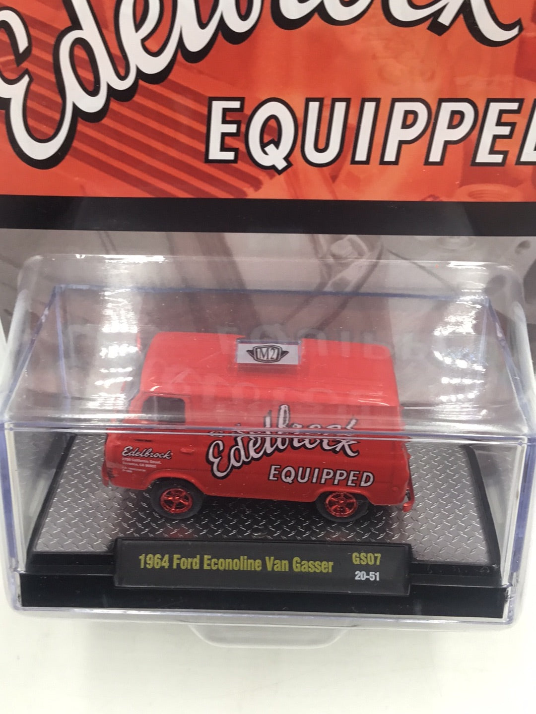 M2 Machines 1965 Ford Econoline Van Gasser Edelbrock -  1:64 Hobby Exclusive Chase GS07