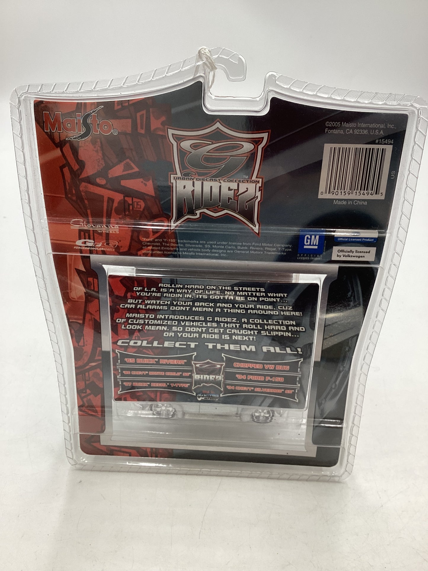 2006 Maisto Urban Diecast Collection Ridez Chopped VW Bug Silver