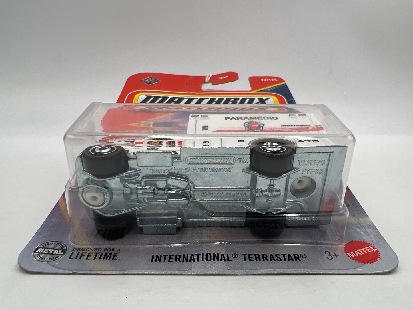 Matchbox #24 International Terrastar Ambulance White 210C
