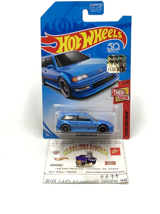 2018 hot wheels 90 Honda Civic EF Kmart exclusive htf!!! Factory sealed sticker With protector