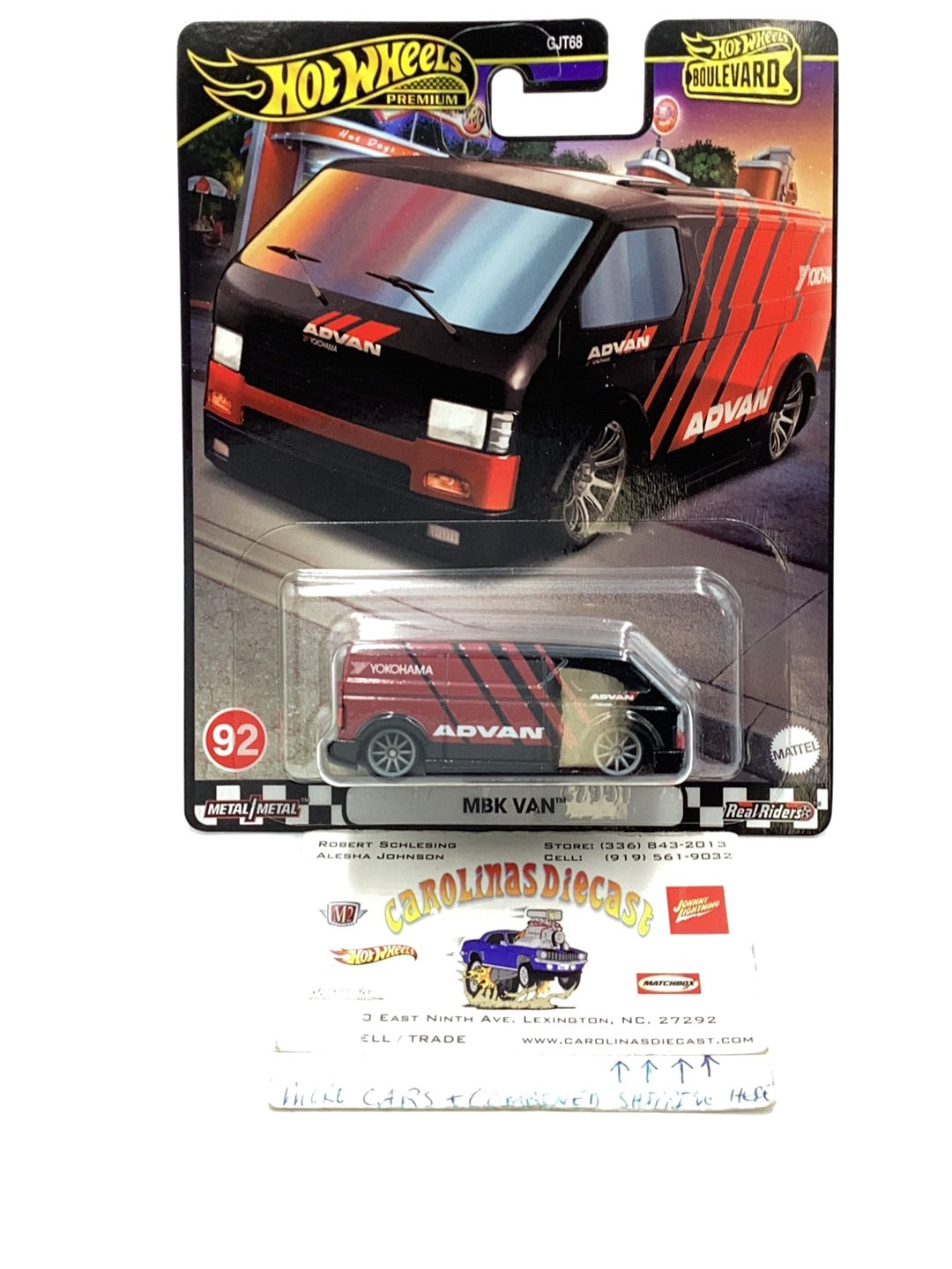 2024 Hot wheels Boulevard #92 MBK Van 261E