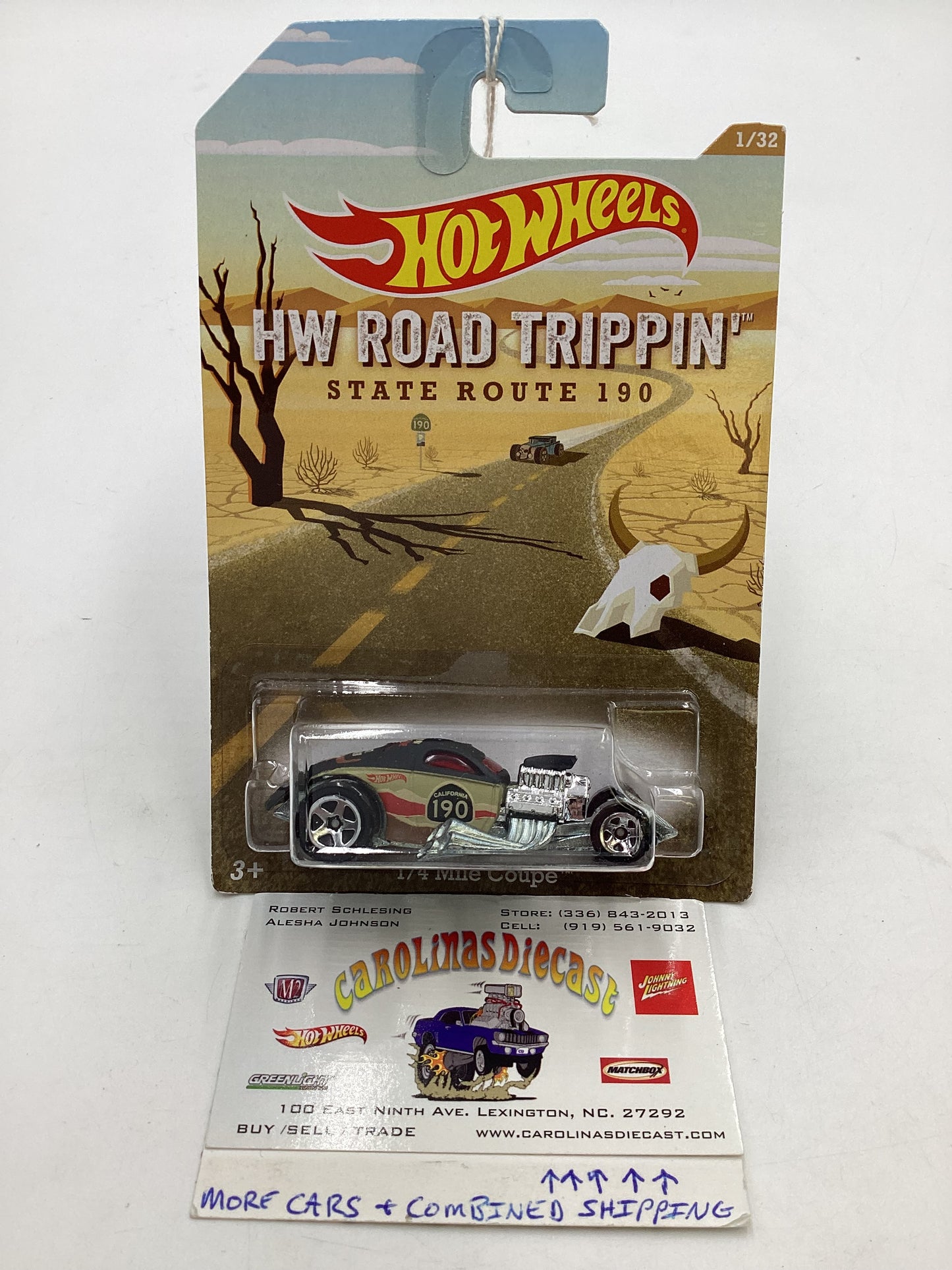 Hot Wheels Road Trippin 1/32 1/4 Mile Coupe 160K