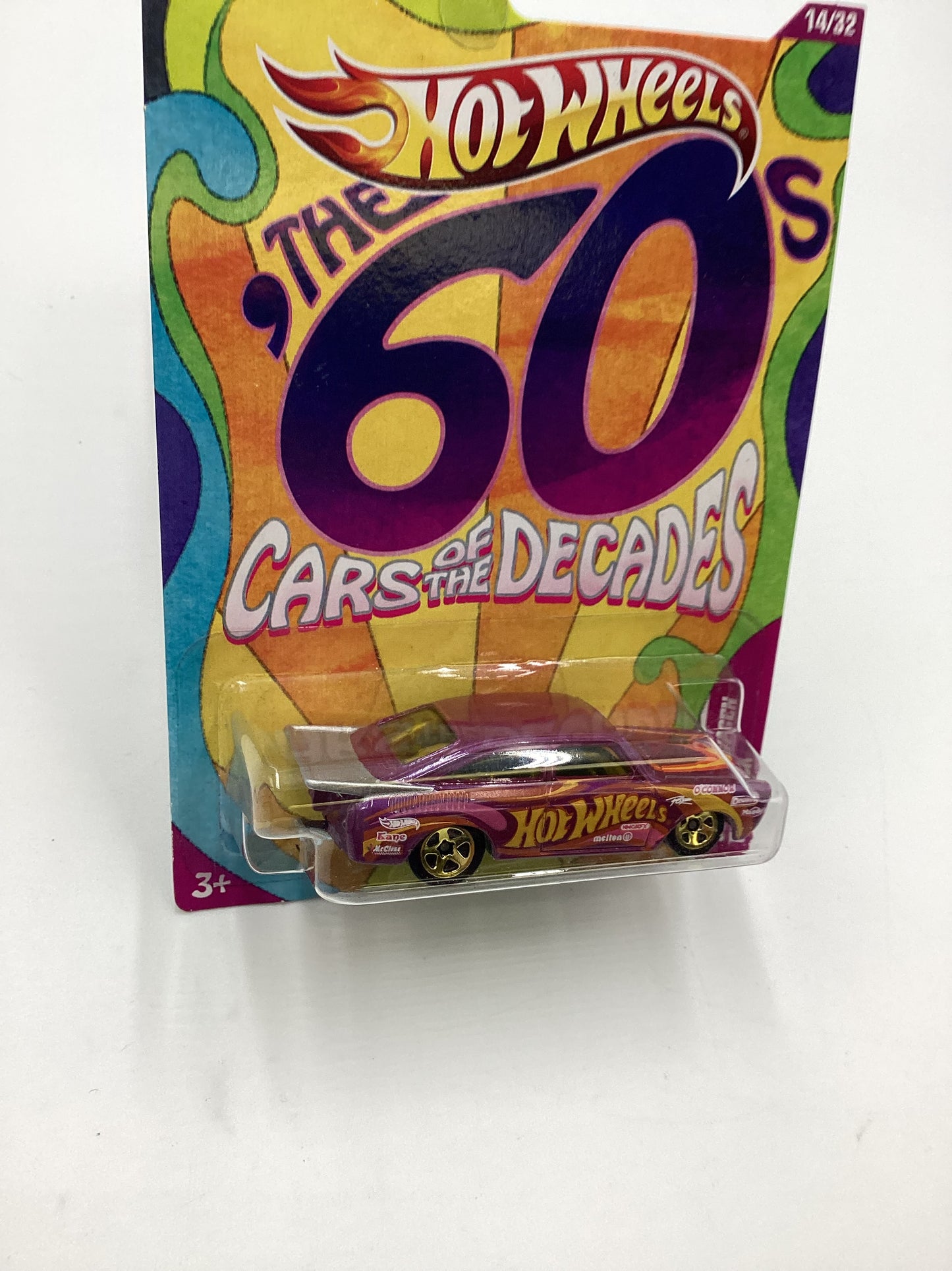 Hot Wheels Cars of the Decades The 60s #14 65 Volkswagen Fastback Purple 160J