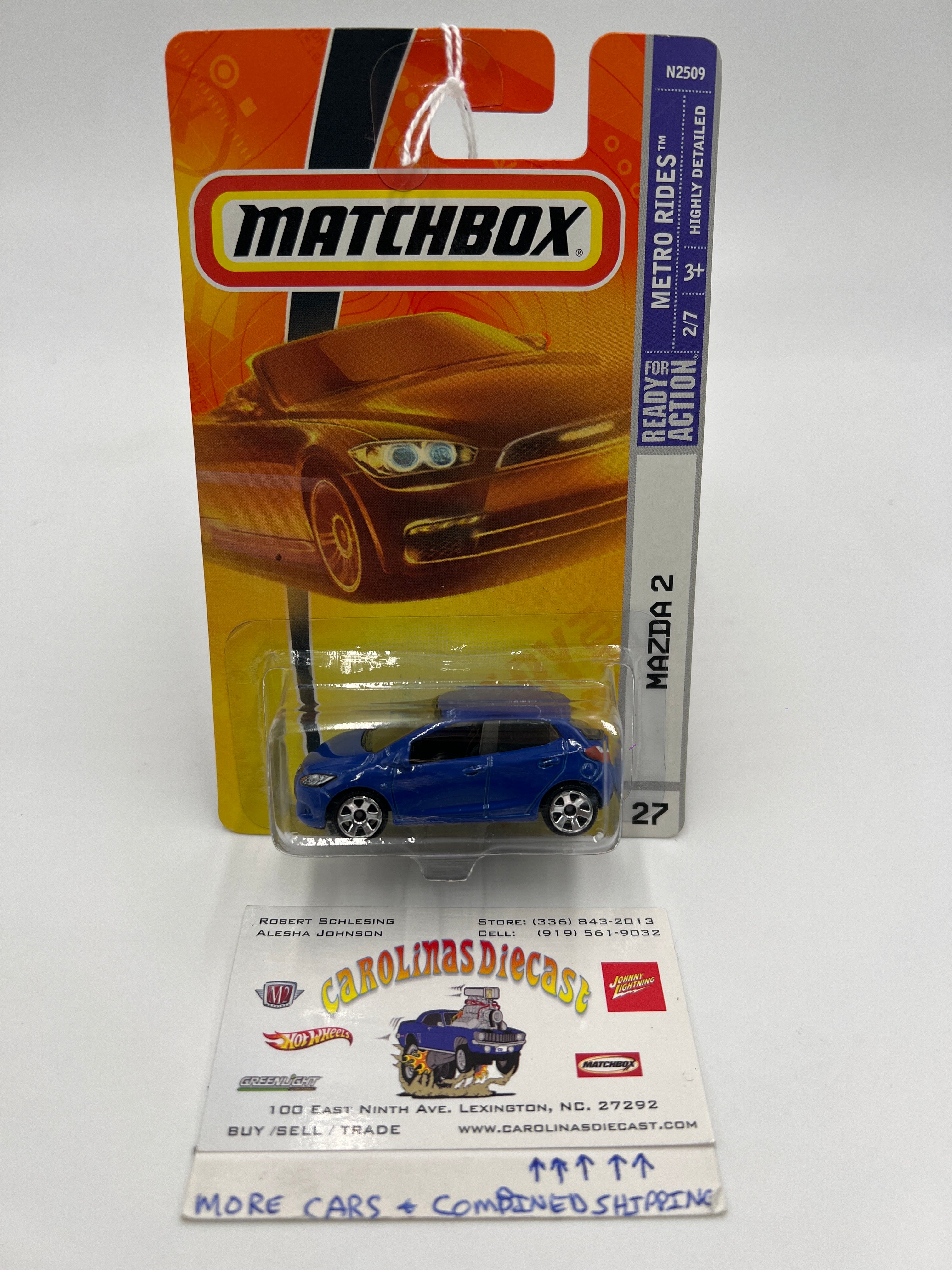 Matchbox #27 Metro Rides Mazda 2 Blue SR – carolinasdiecast