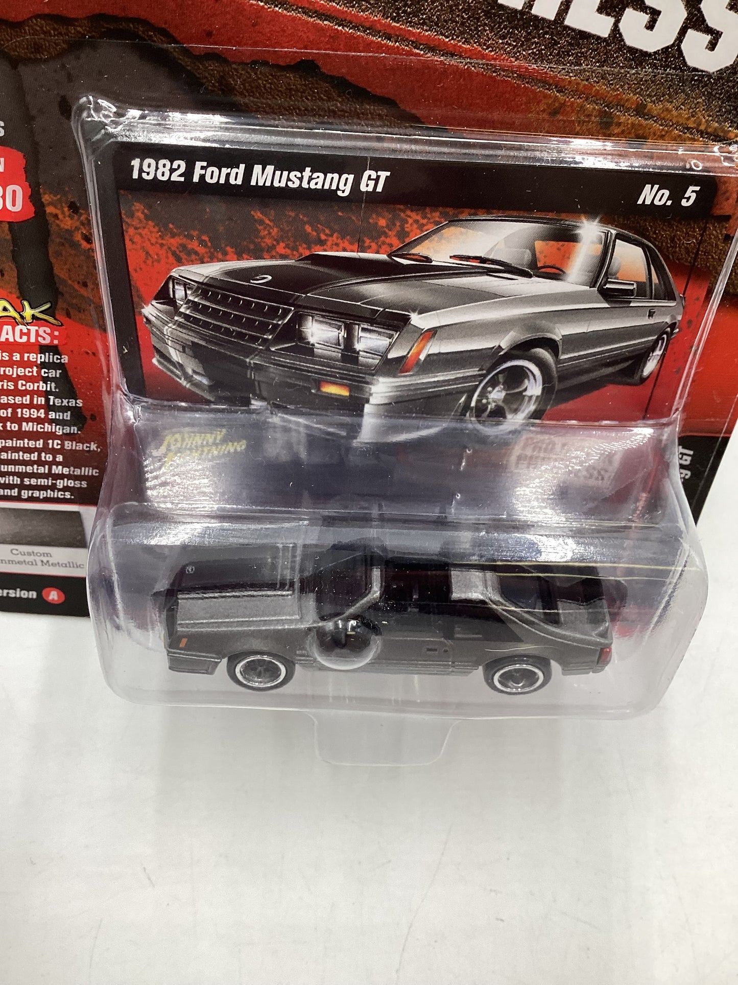 Johnny Lightning Street Freaks Project in Progress 1982 Ford Mustang GT #5 Version A 218A