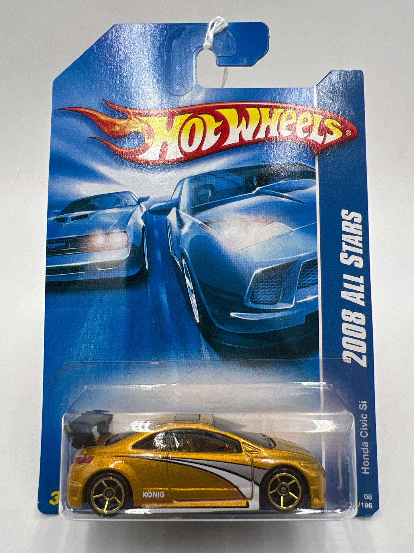 2008 Hot Wheels All Stars #47 Honda Civic Si Gold 79A
