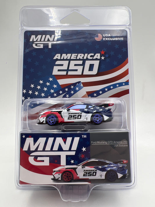Mini GT #1301 USA Exclusive CHASE Ford Mustang GTD America 250