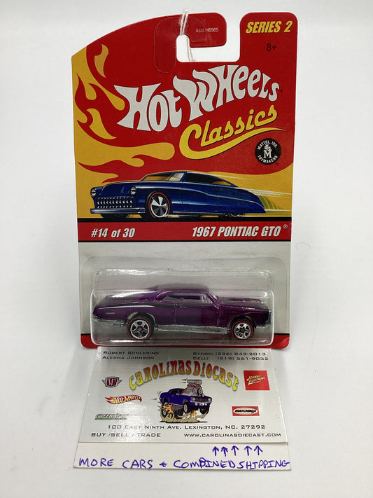 Hot Wheels Classics Series 2 #14 1967 Pontiac GTO Purple SR