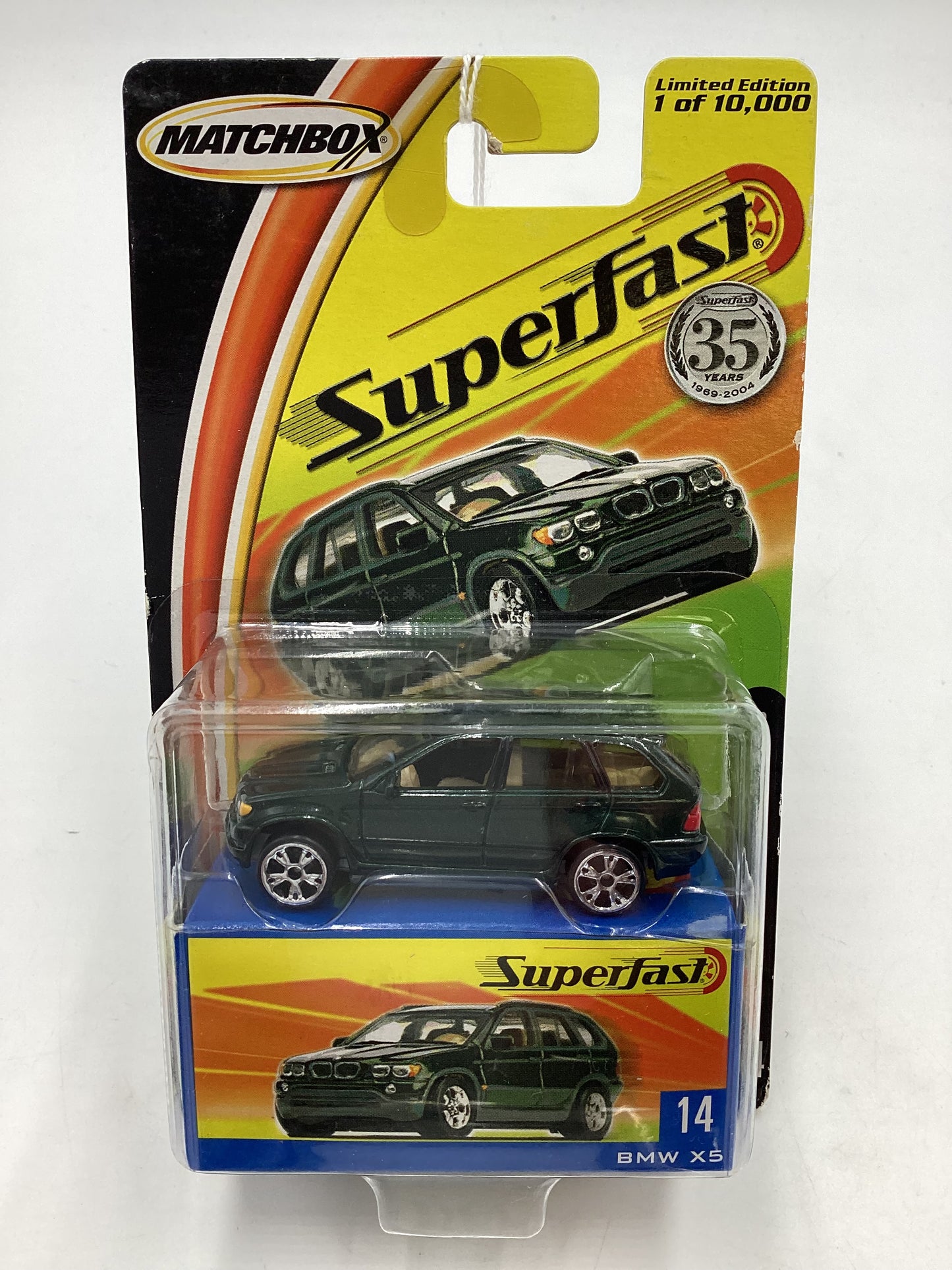 Matchbox 2004 Superfast #14 BMW X5 Dark Green 173A