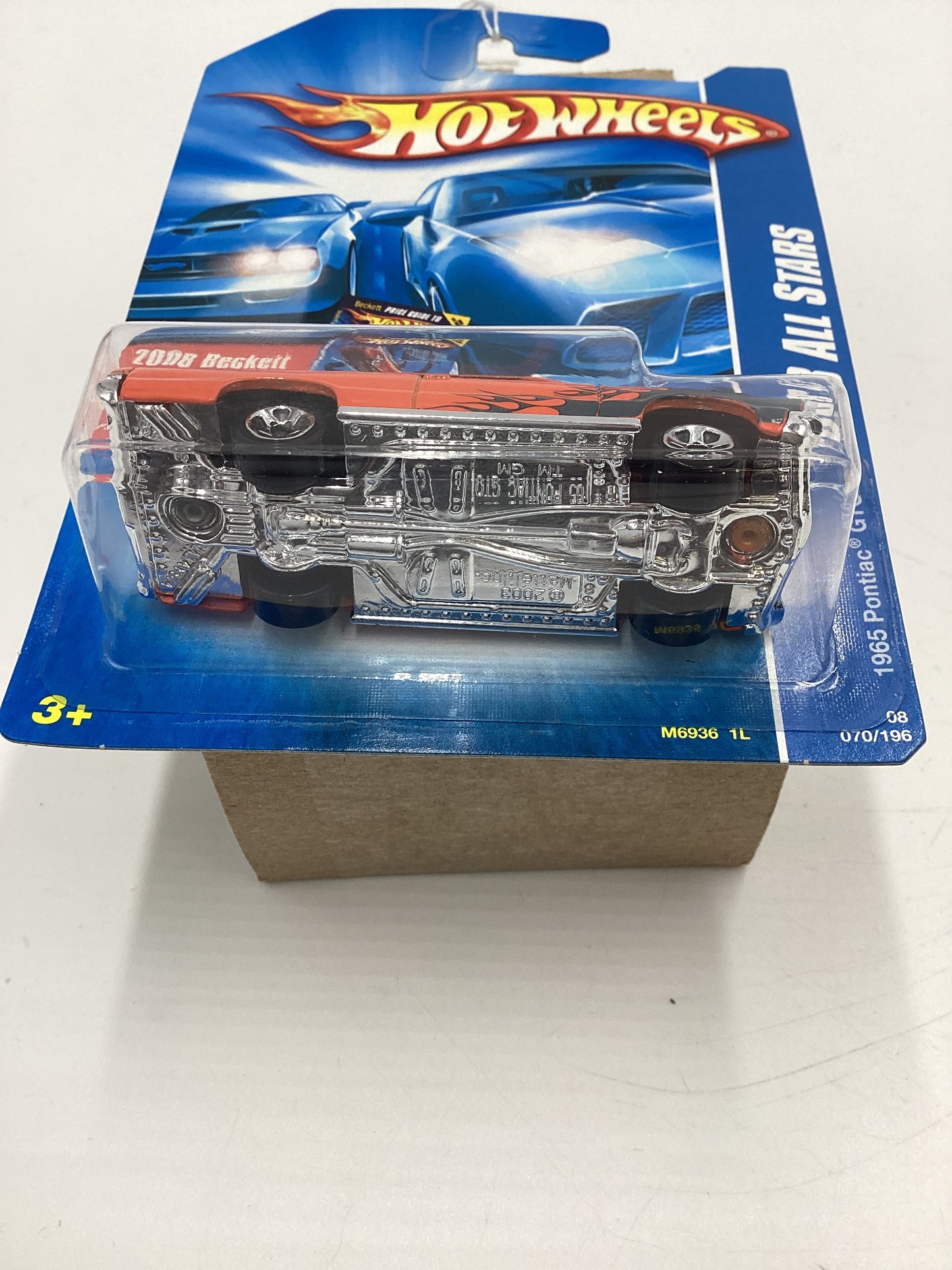 2008 Hot Wheels All Stars #70 1965 Pontiac GTO Orange 54G