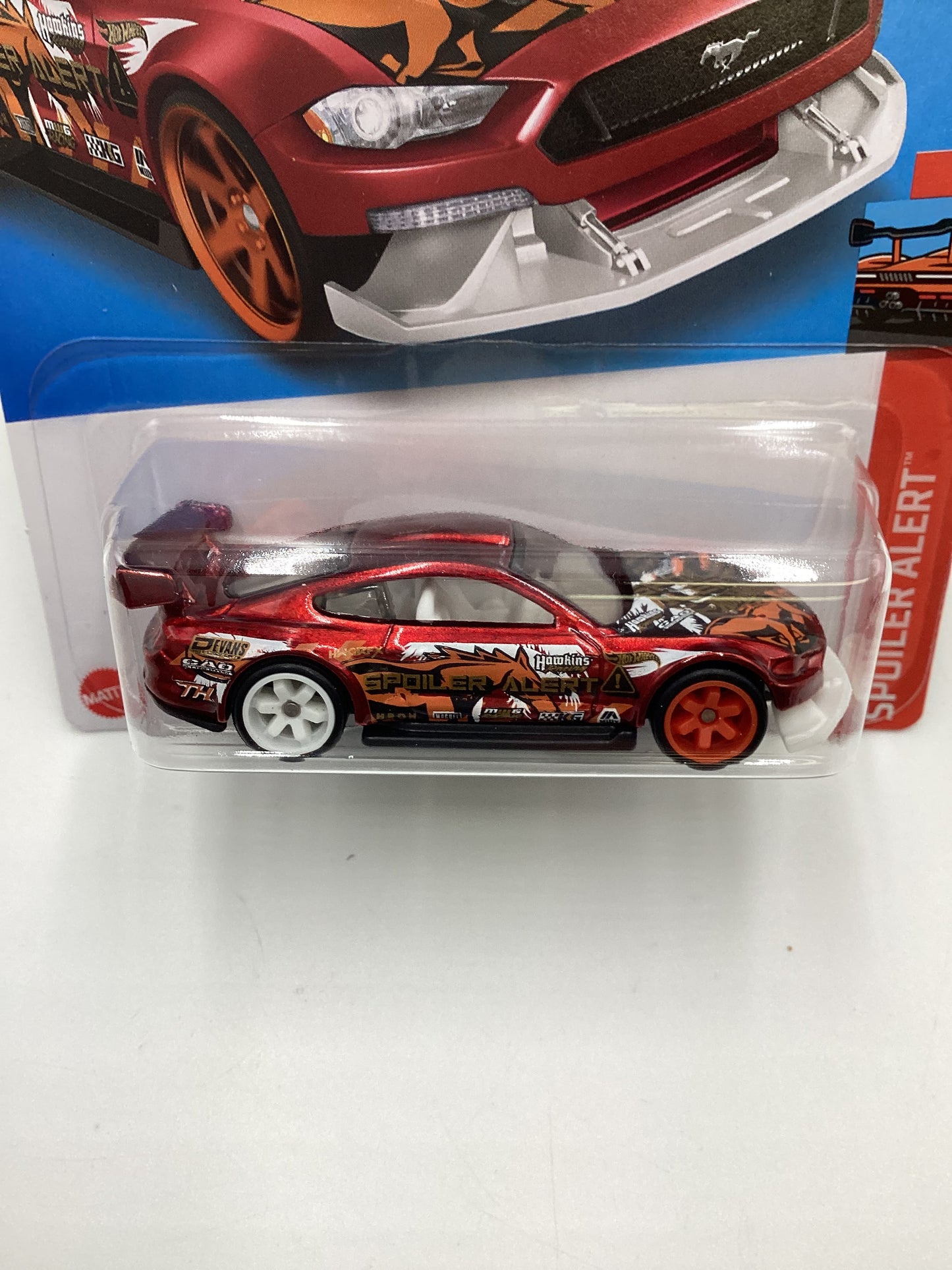 2022 Hot wheels Super Treasure Hunt Custom #175 18 Ford Mustang GT Red W/ Protector