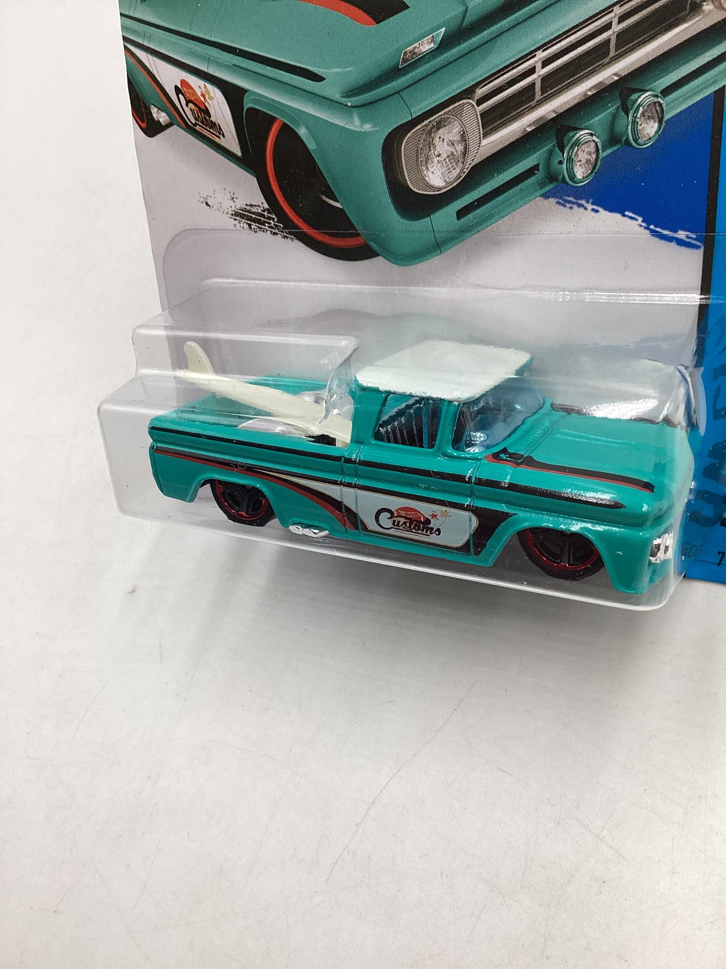 2015 Hot wheels #72 Custom 62 Chevy Blue