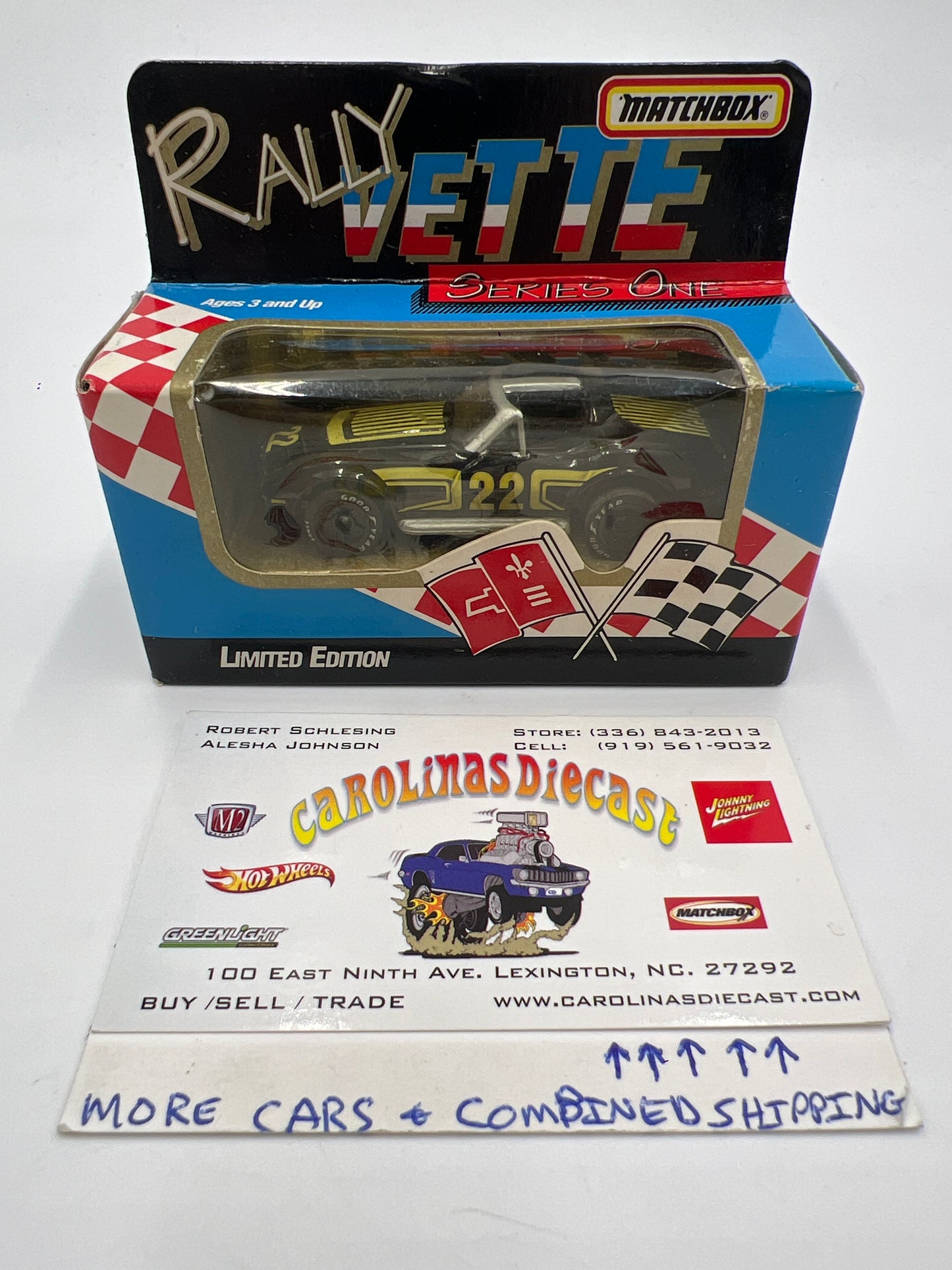 Matchbox A Whales Project Rally Vette Series 1 Chevrolet Corvette #22 Black