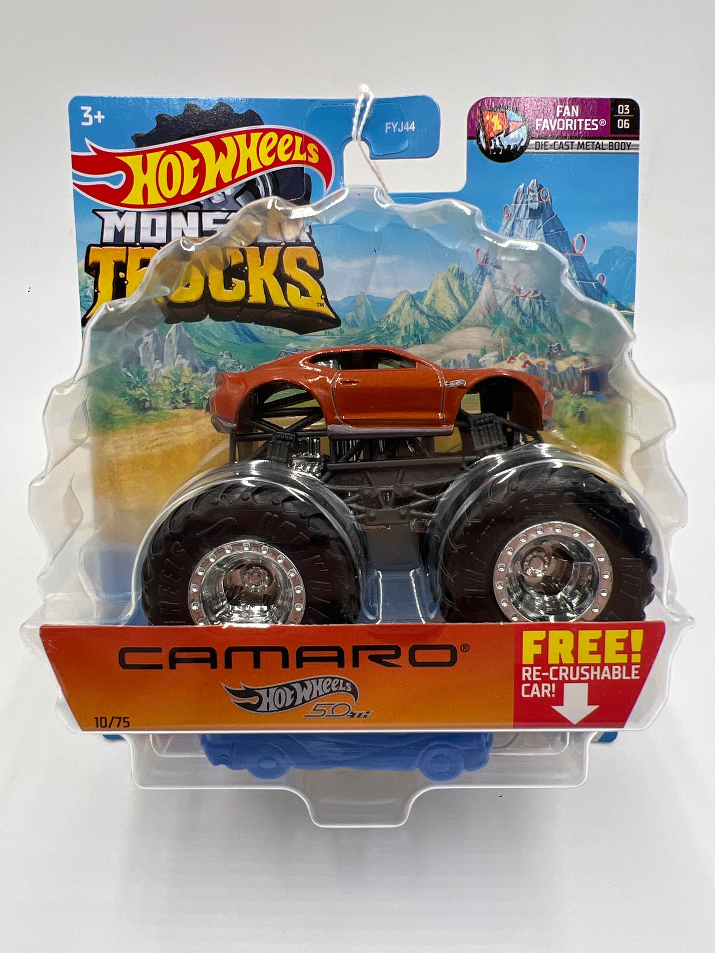 Hot Wheels Monster Trucks Fan Favorites #10 Camaro 50th