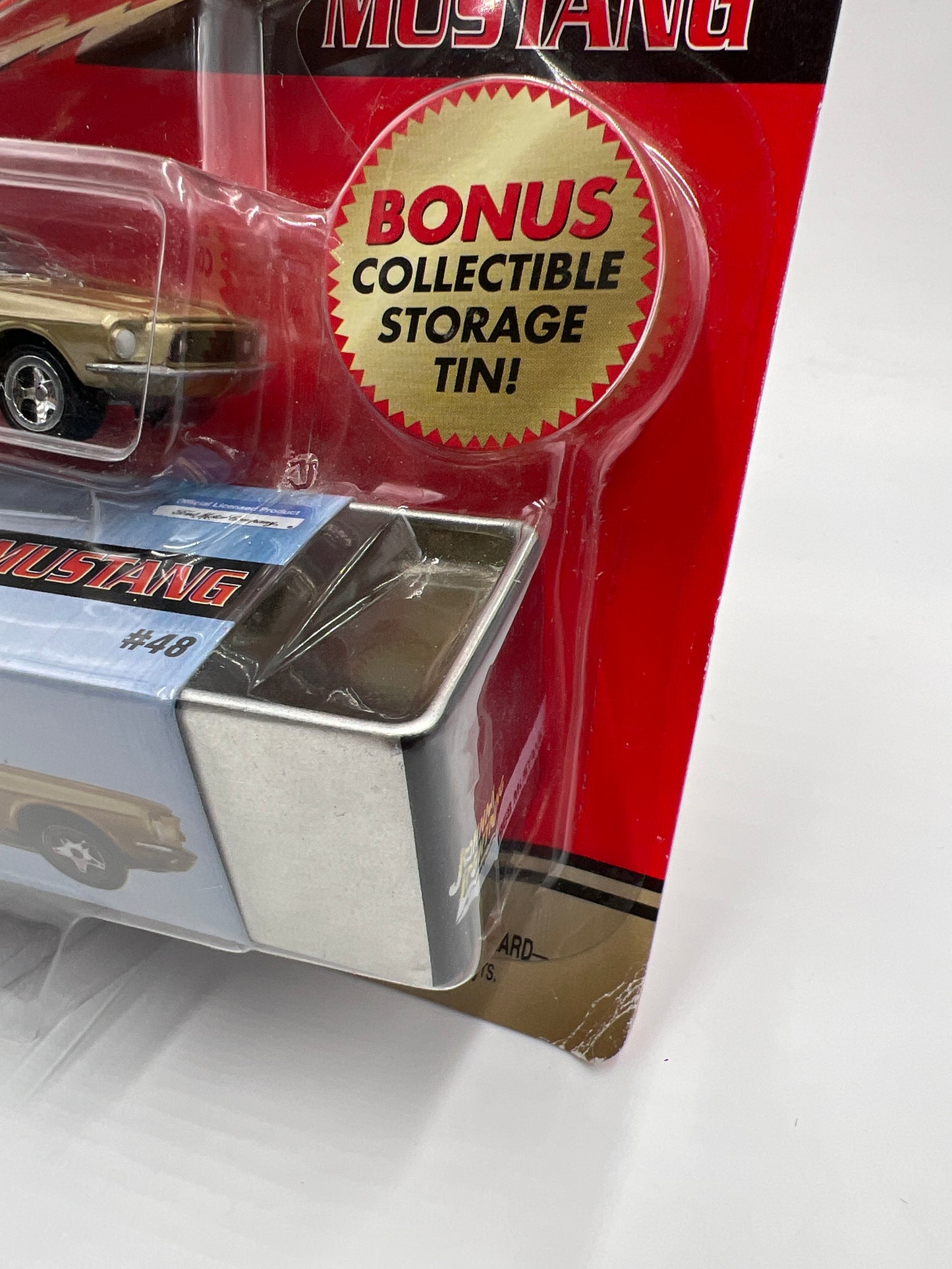Johnny Lightning Pro Collector Series #48 1968 Ford Mustang GT Gold W/Storage Tin 218D