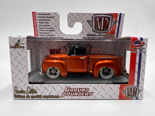 M2 Machines Ground Pounders 1954 Chevrolet 3100 Truck Orange R14