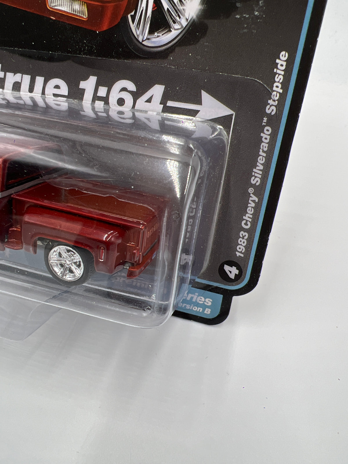 Auto World Muscle Trucks Release 1 Version B 1983 Chevy Silverado Stepside Dark tangerine metallic 181D