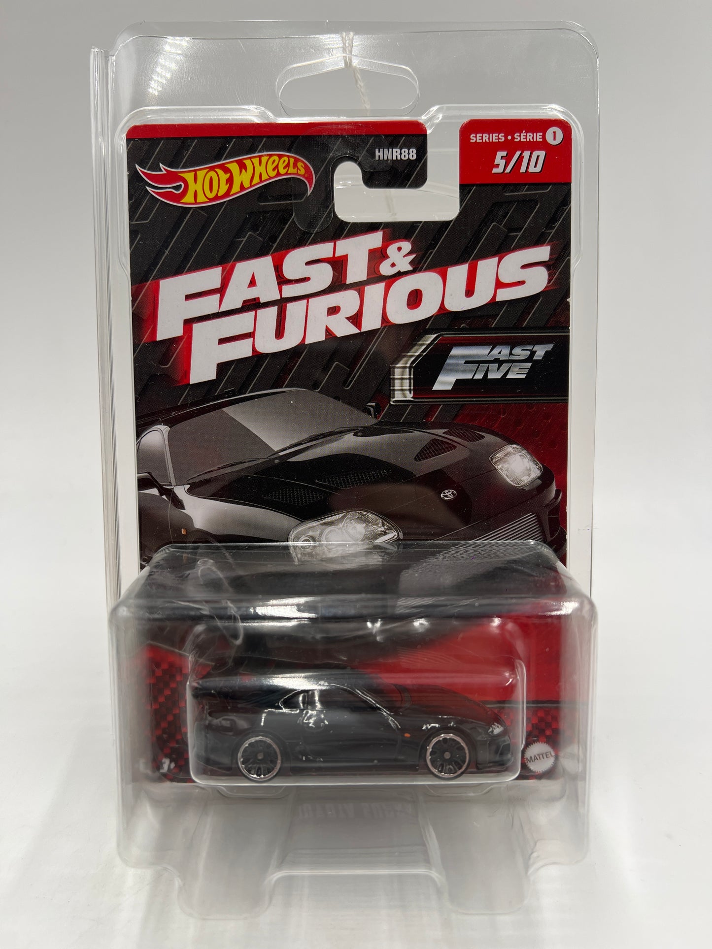 Hot Wheels Fast & Furious Series 1 #5 Toyota Supra Black W/Protector