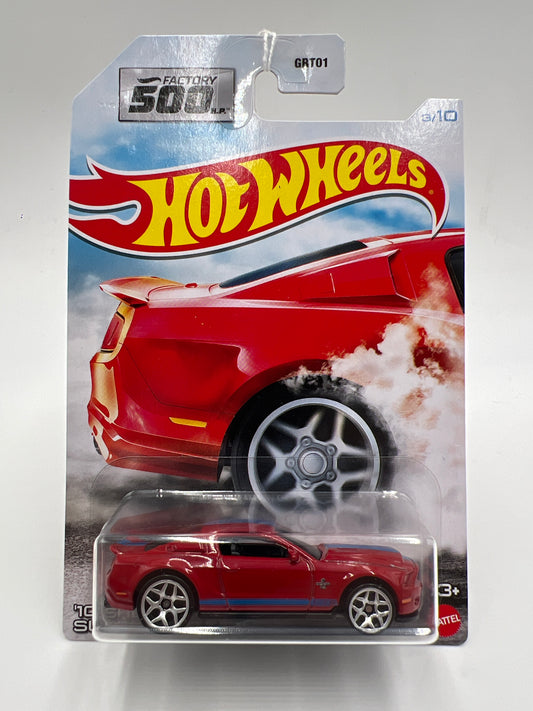 Hot Wheels Factory 500 HP #3 10 Shelby GT500 Super Snake Red 151E