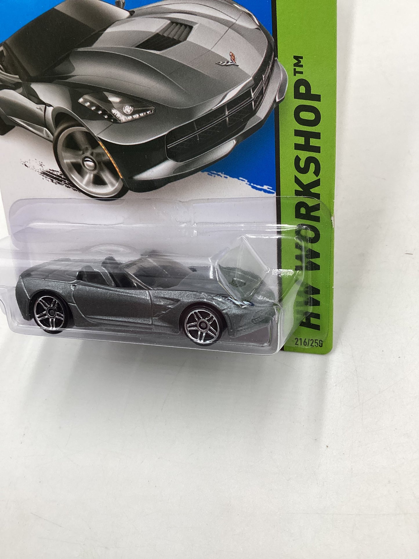 2015 Hot Wheels Workshop #216 14 Corvette Stingray Silver 4A