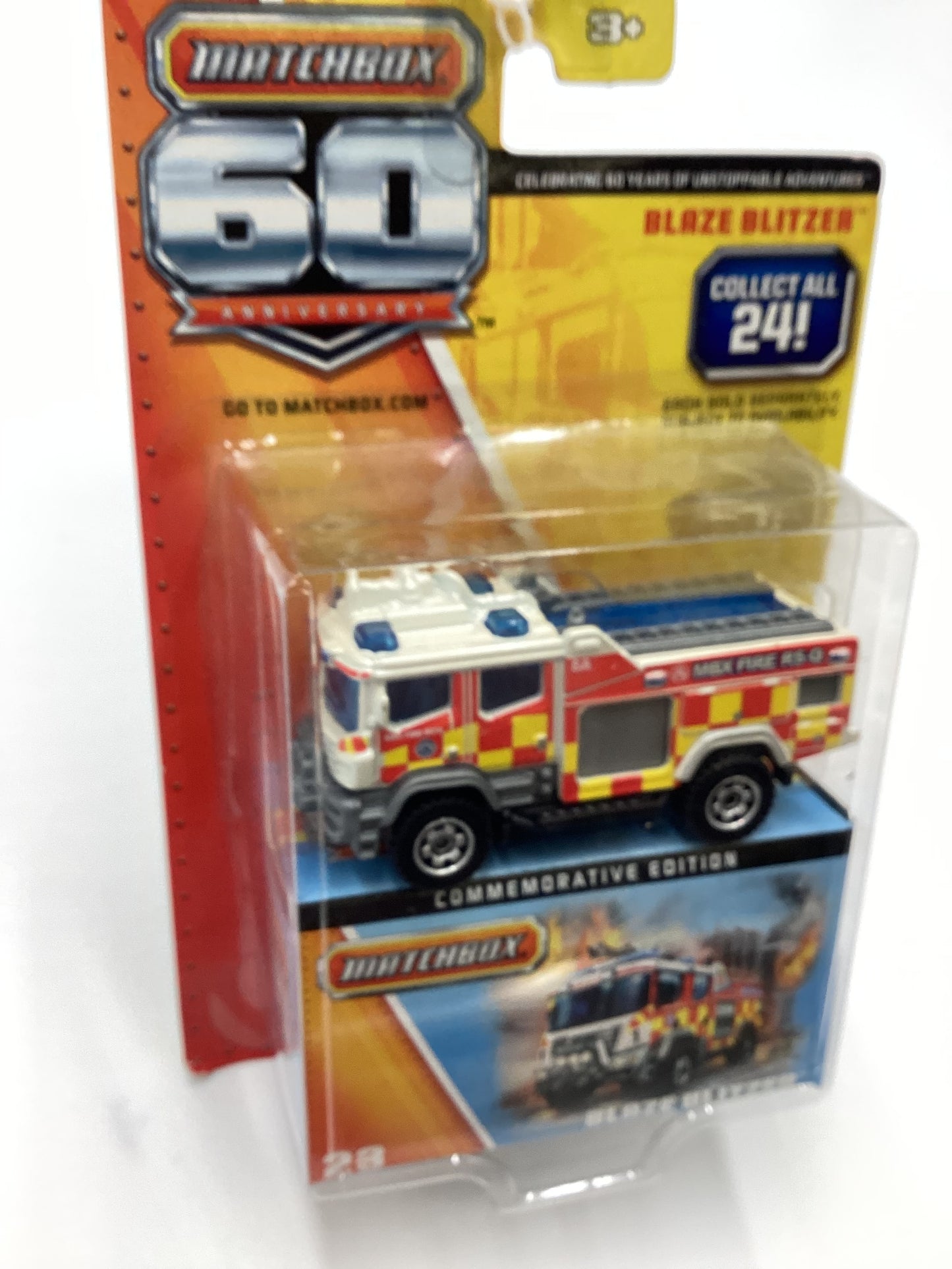 2013 Matchbox 60th anniversary #23 Blaze Blitzer 173A