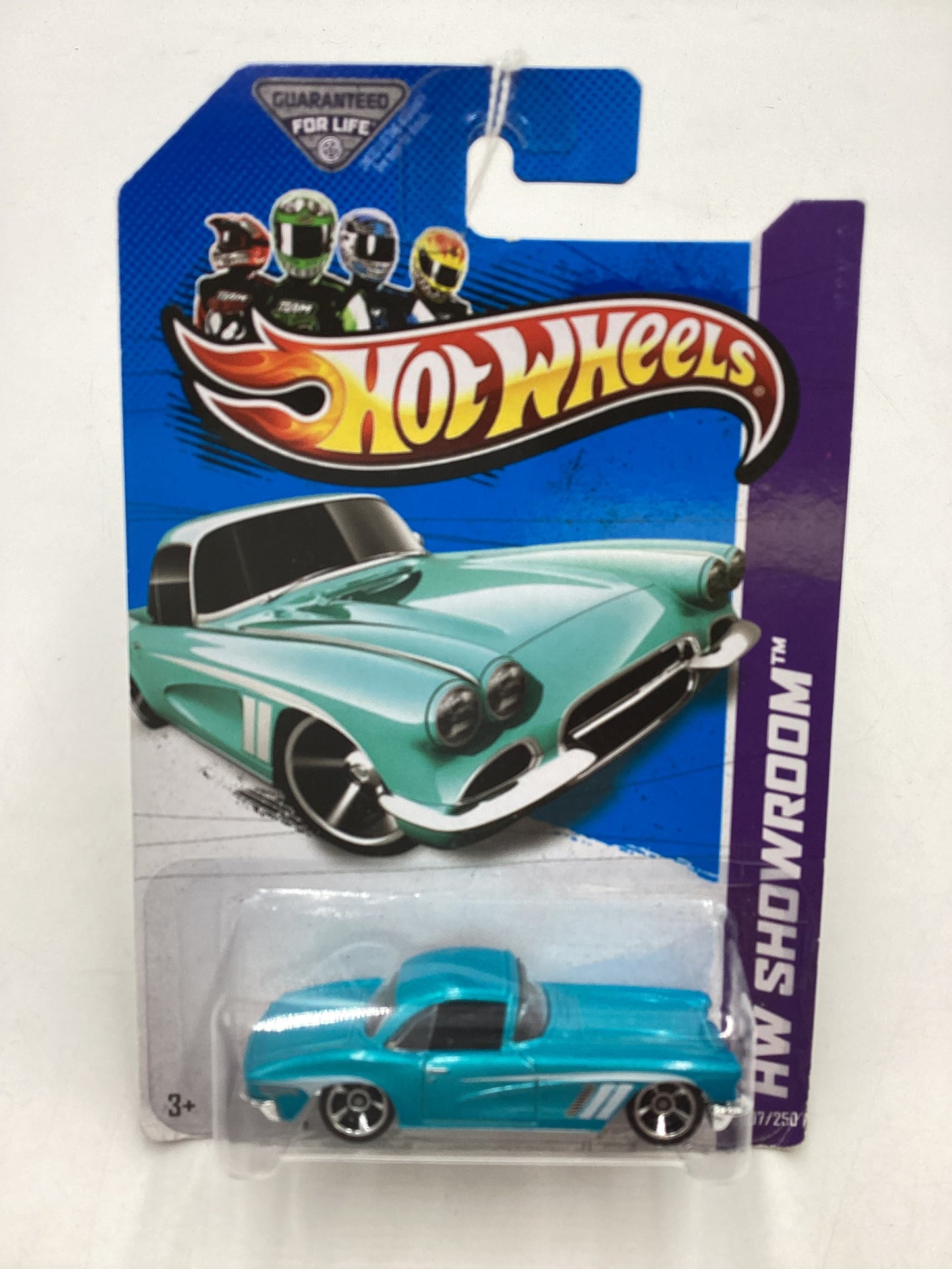 2013 Hot Wheels #207 62 Corvette Light Blue 5C